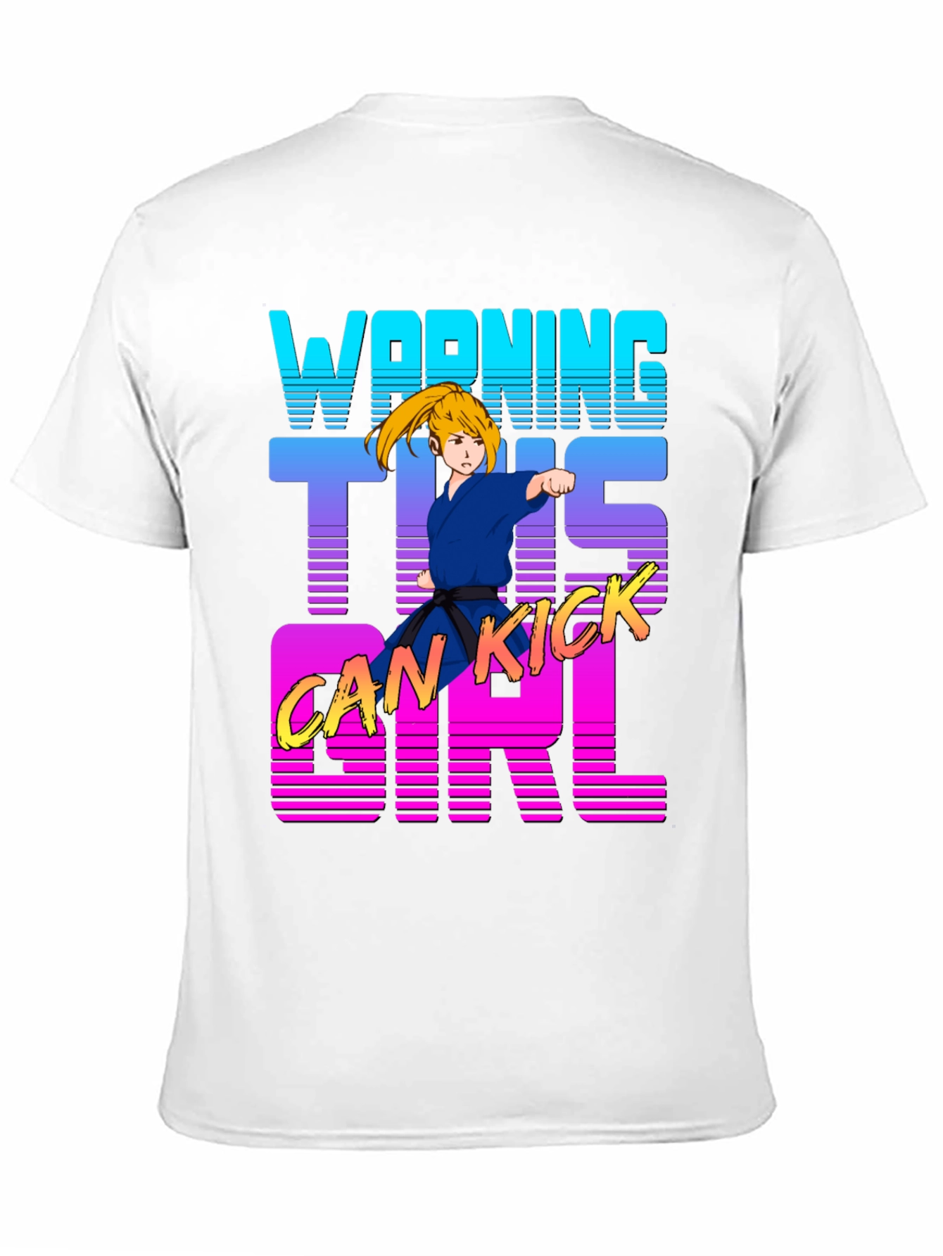 Warning This Girl Can Kick Karate T-Shirt