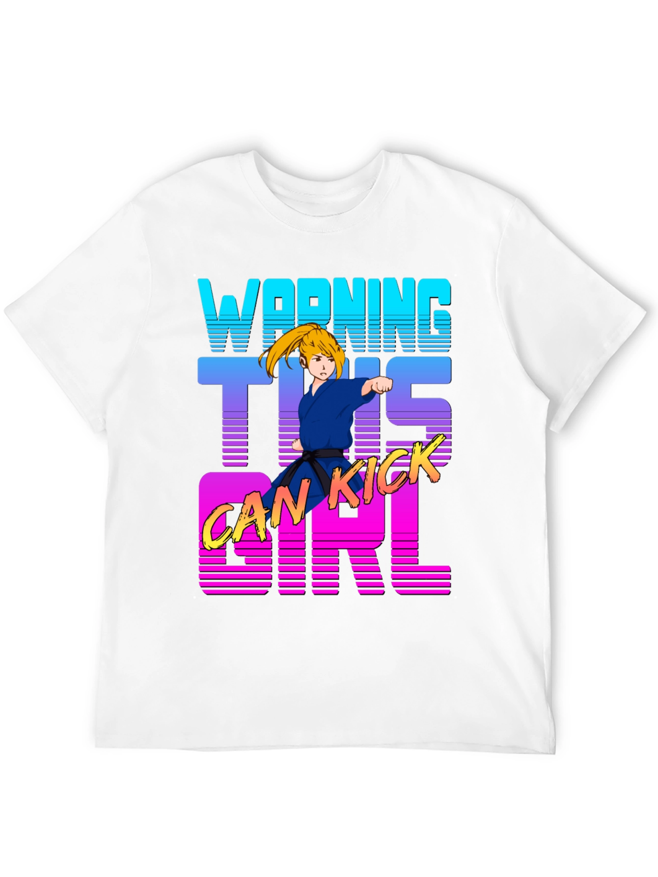 Warning This Girl Can Kick Karate T-Shirt