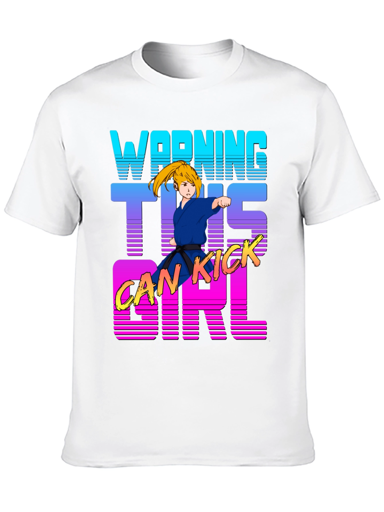 Warning This Girl Can Kick Karate T-Shirt
