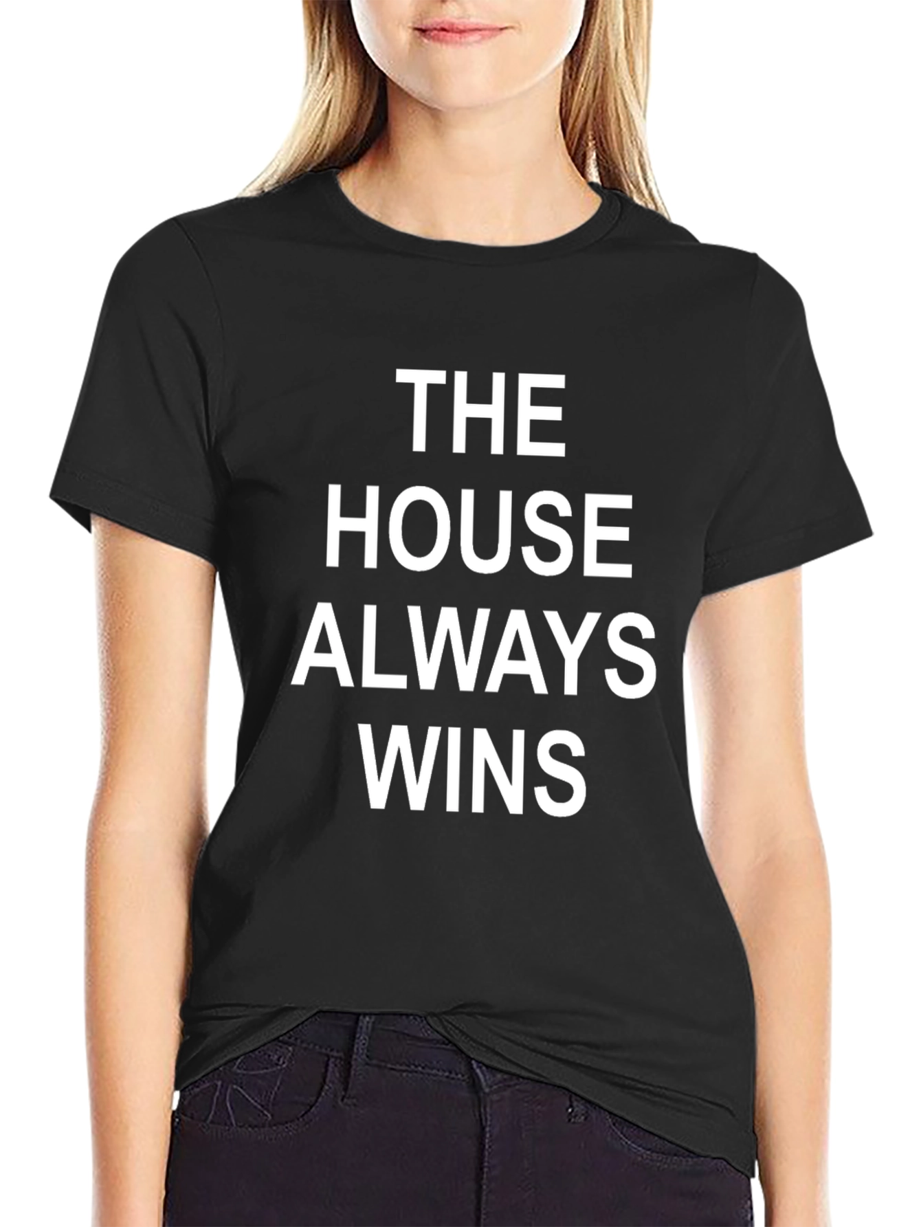 The House Always Wins T-Shirt - Classic Black