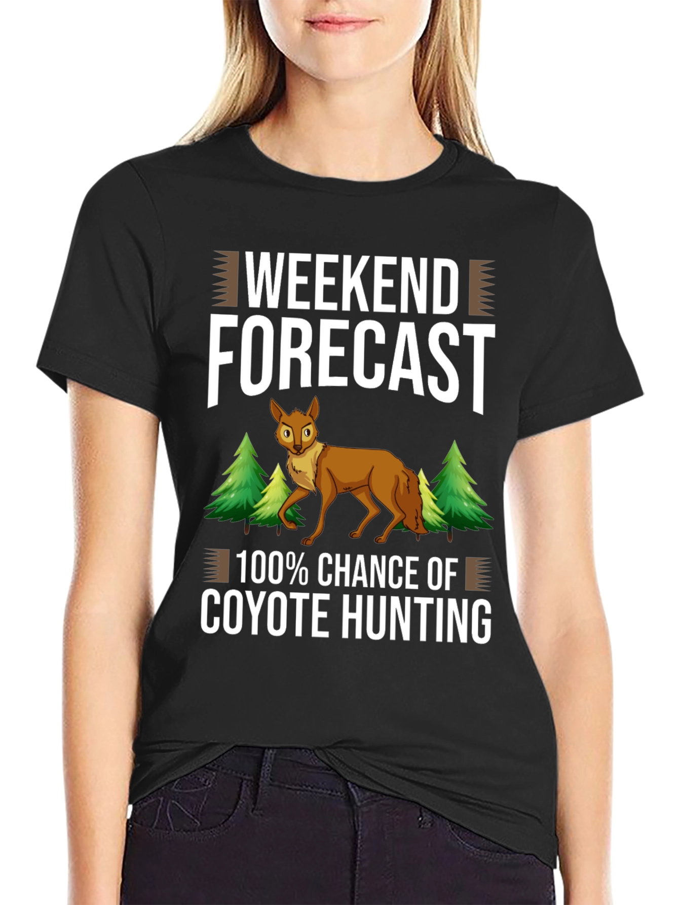 Weekend Forecast Coyote Hunting T-Shirt