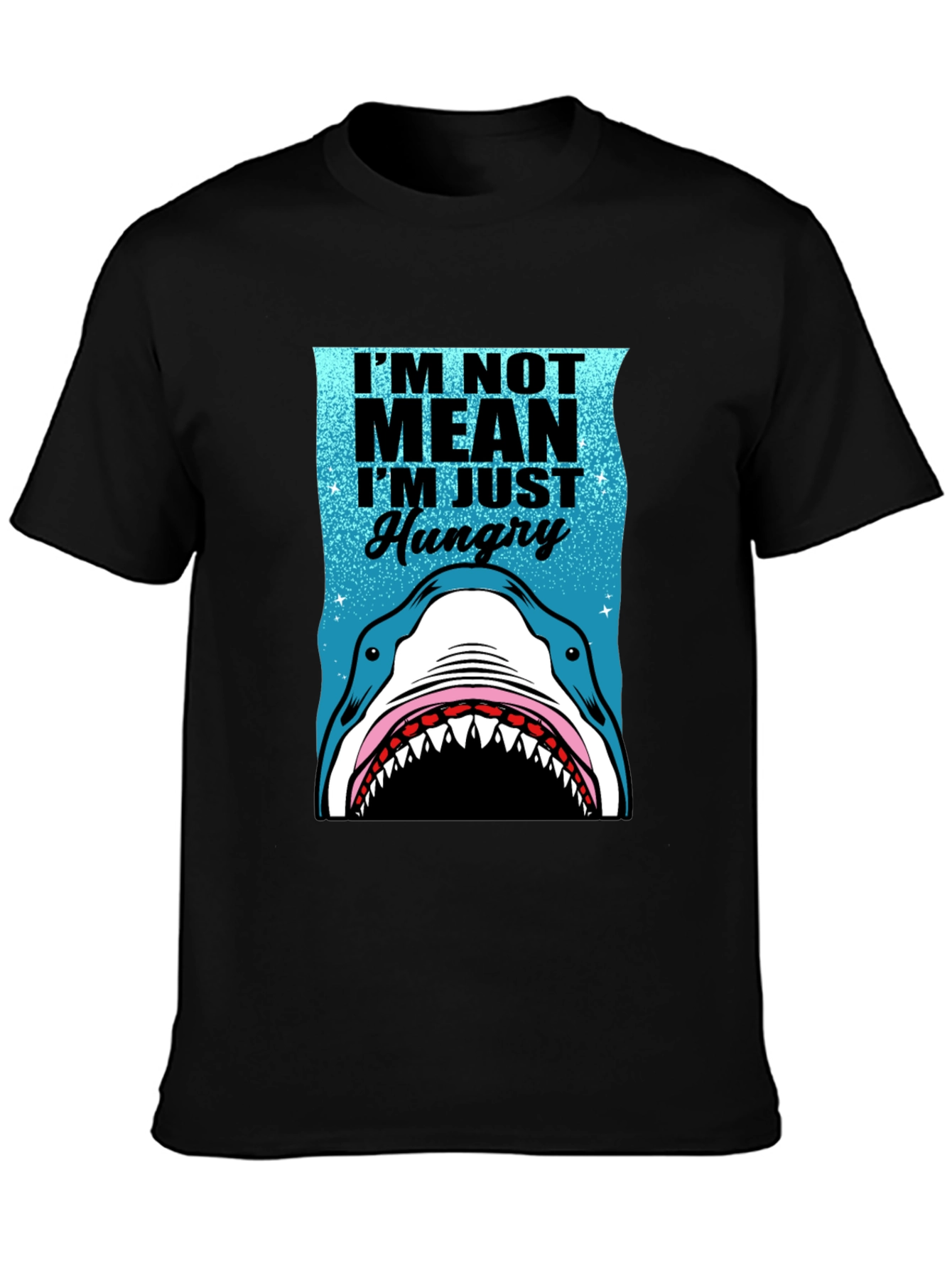 Shark Hungry Graphic Tee - Mens Funny T-Shirt