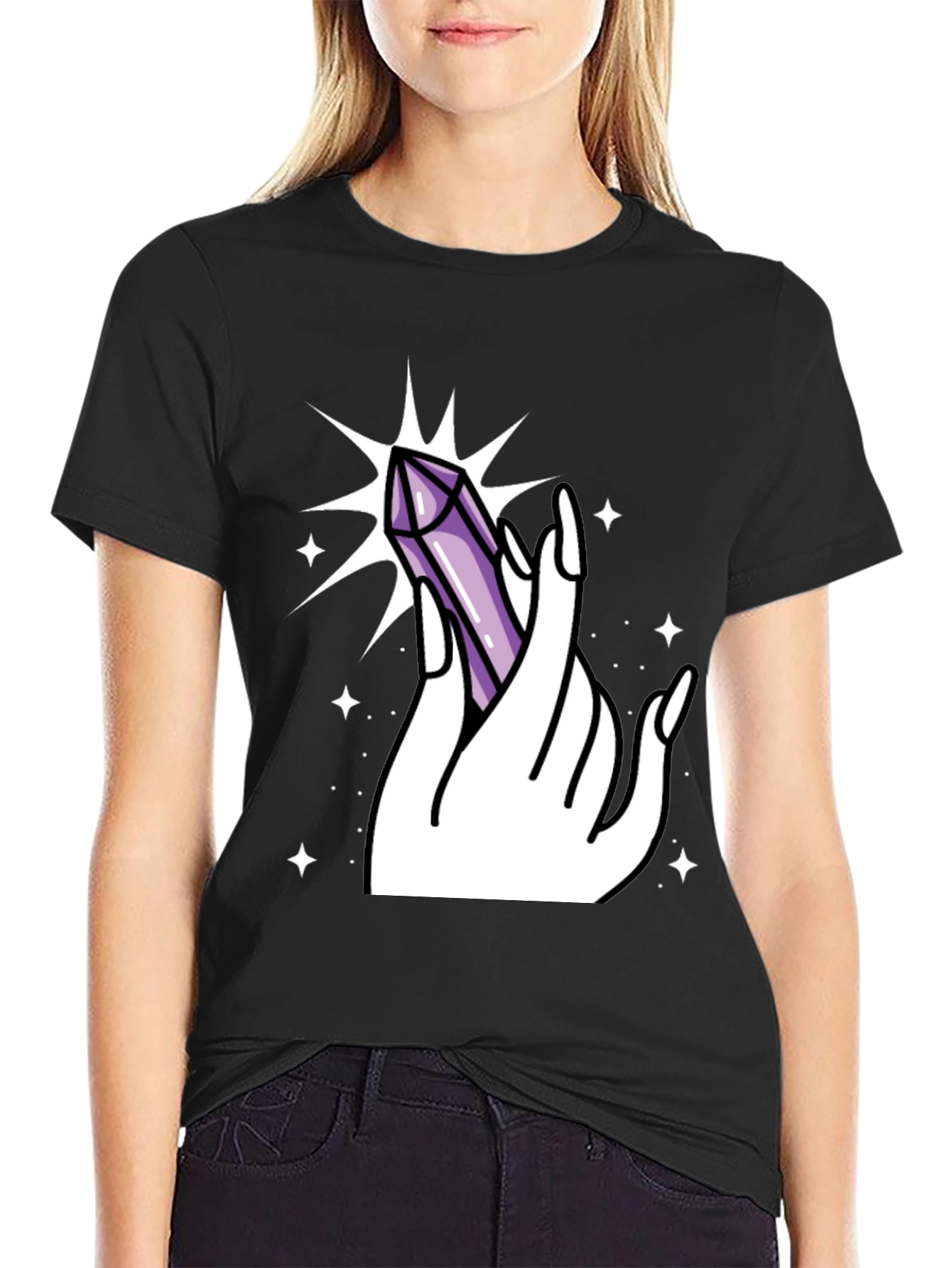 Mystic Crystal Hand Graphic Tee