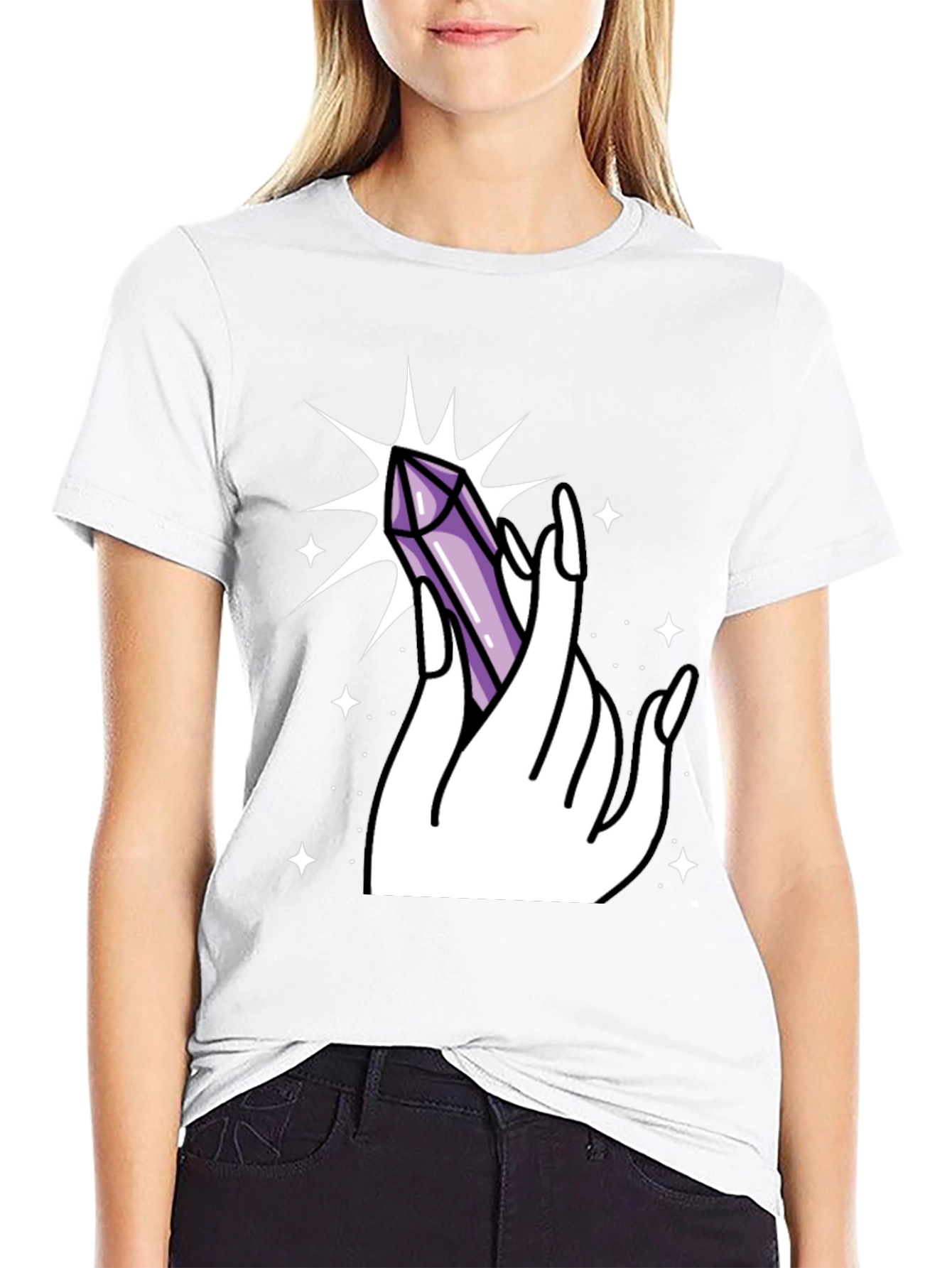 Mystic Crystal Hand Graphic Tee