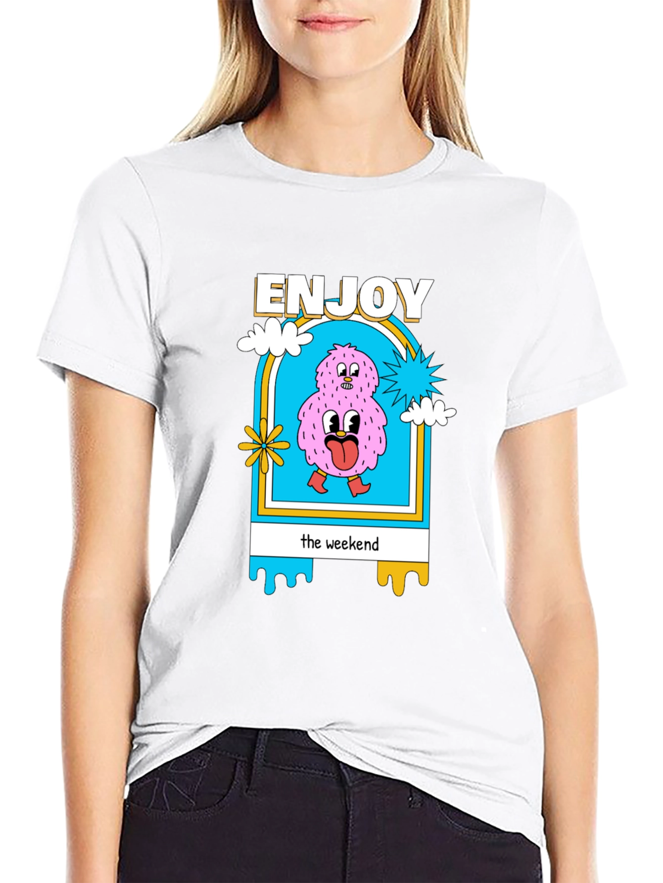 Enjoy the Weekend Graphic T-Shirt - Cotton Blend