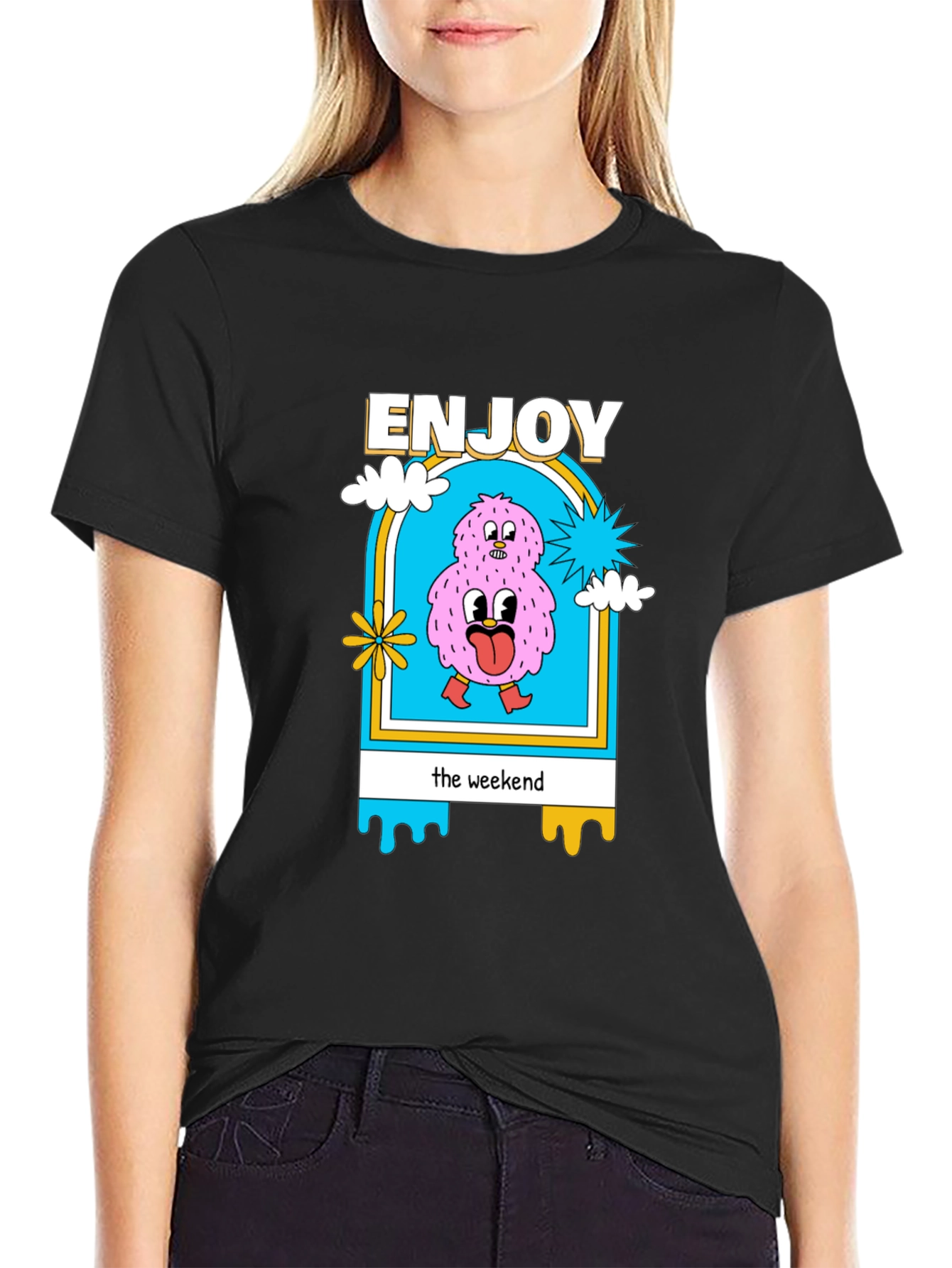 Enjoy the Weekend Graphic T-Shirt - Cotton Blend