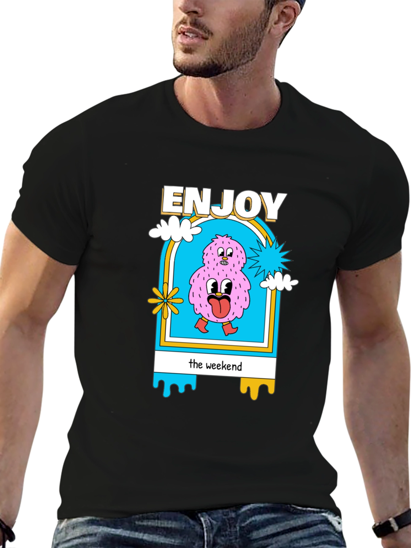 Enjoy the Weekend Graphic T-Shirt - Cotton Blend