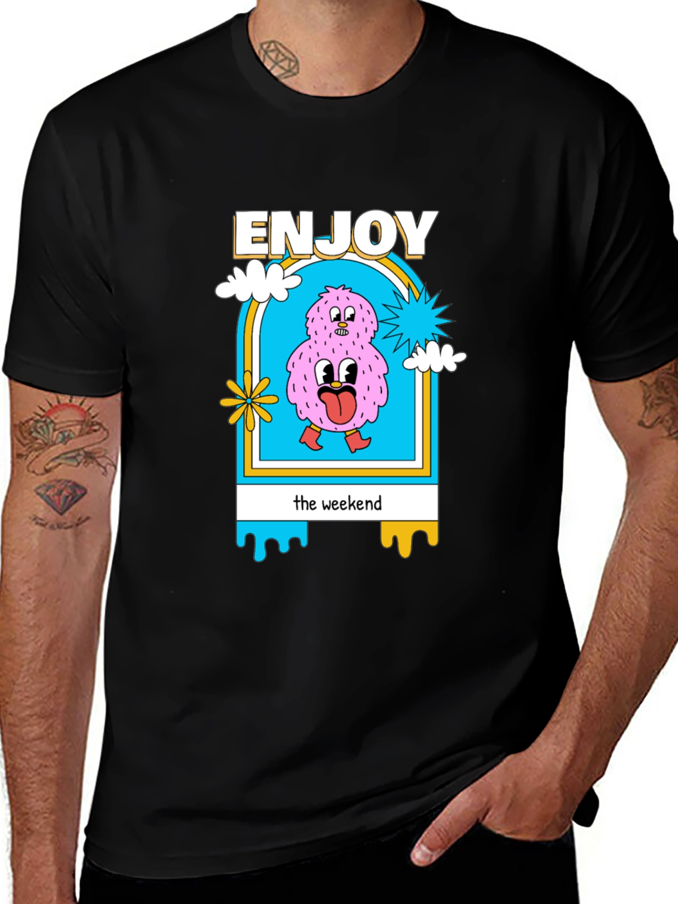 Enjoy the Weekend Graphic T-Shirt - Cotton Blend