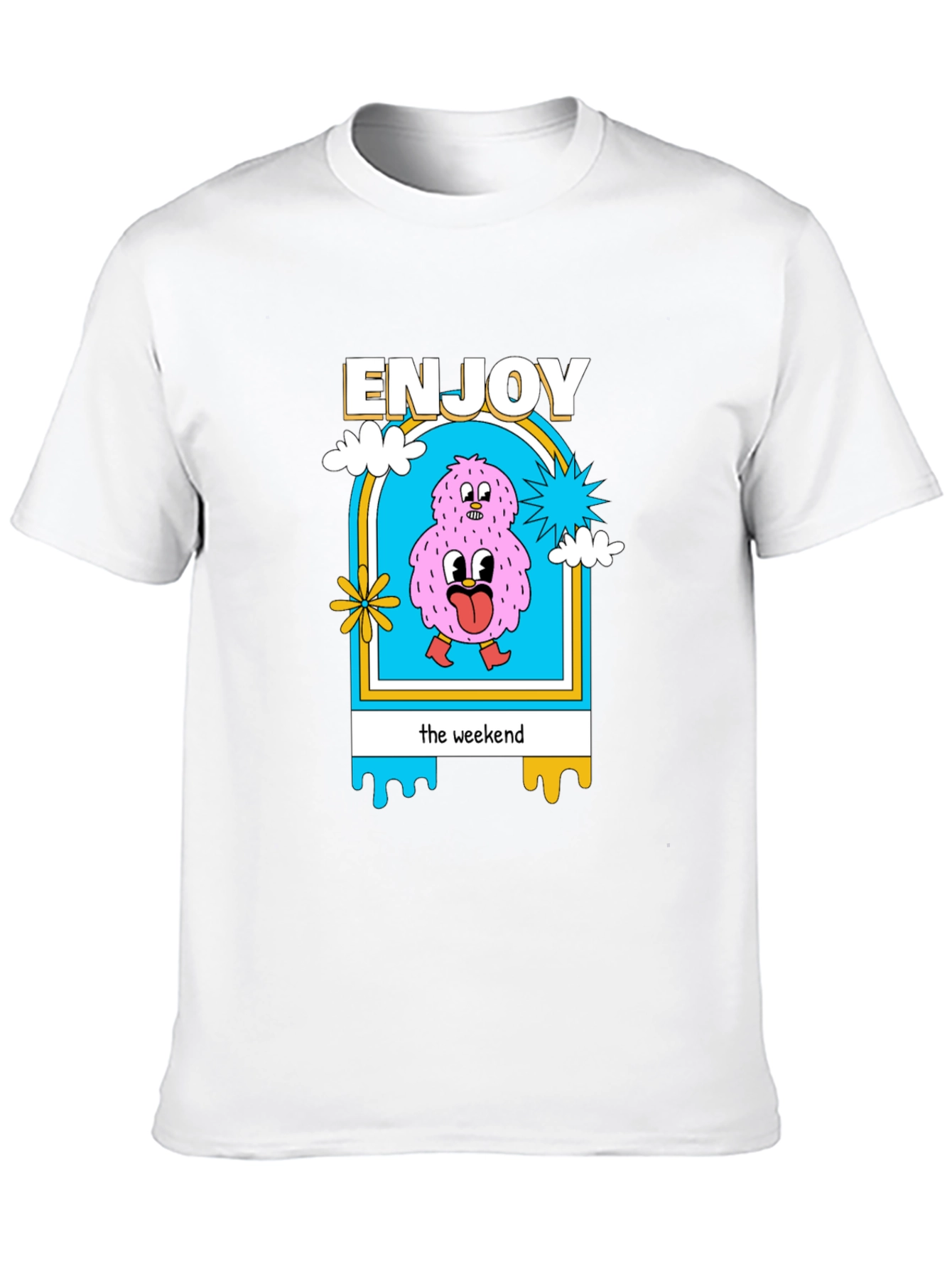 Enjoy the Weekend Graphic T-Shirt - Cotton Blend