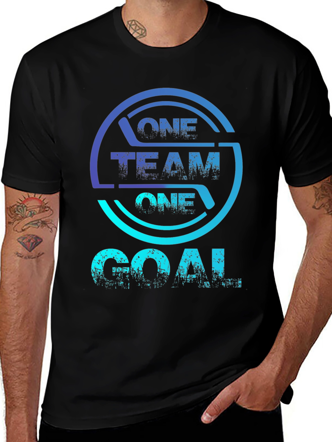 One Team One Goal Graphic T-Shirt