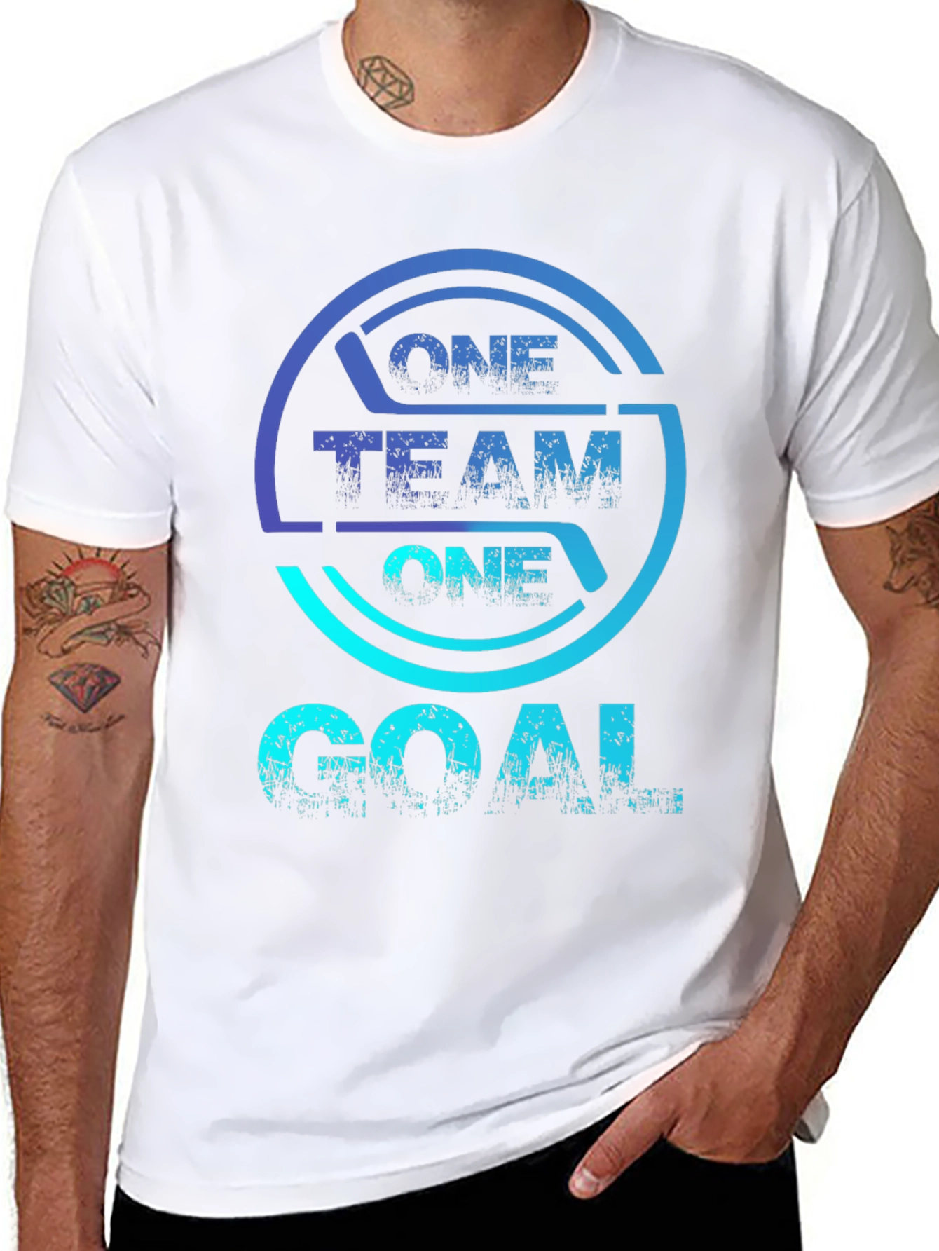One Team One Goal Graphic T-Shirt