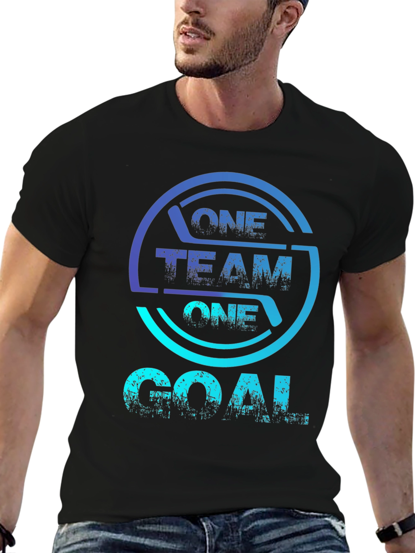 One Team One Goal Graphic T-Shirt