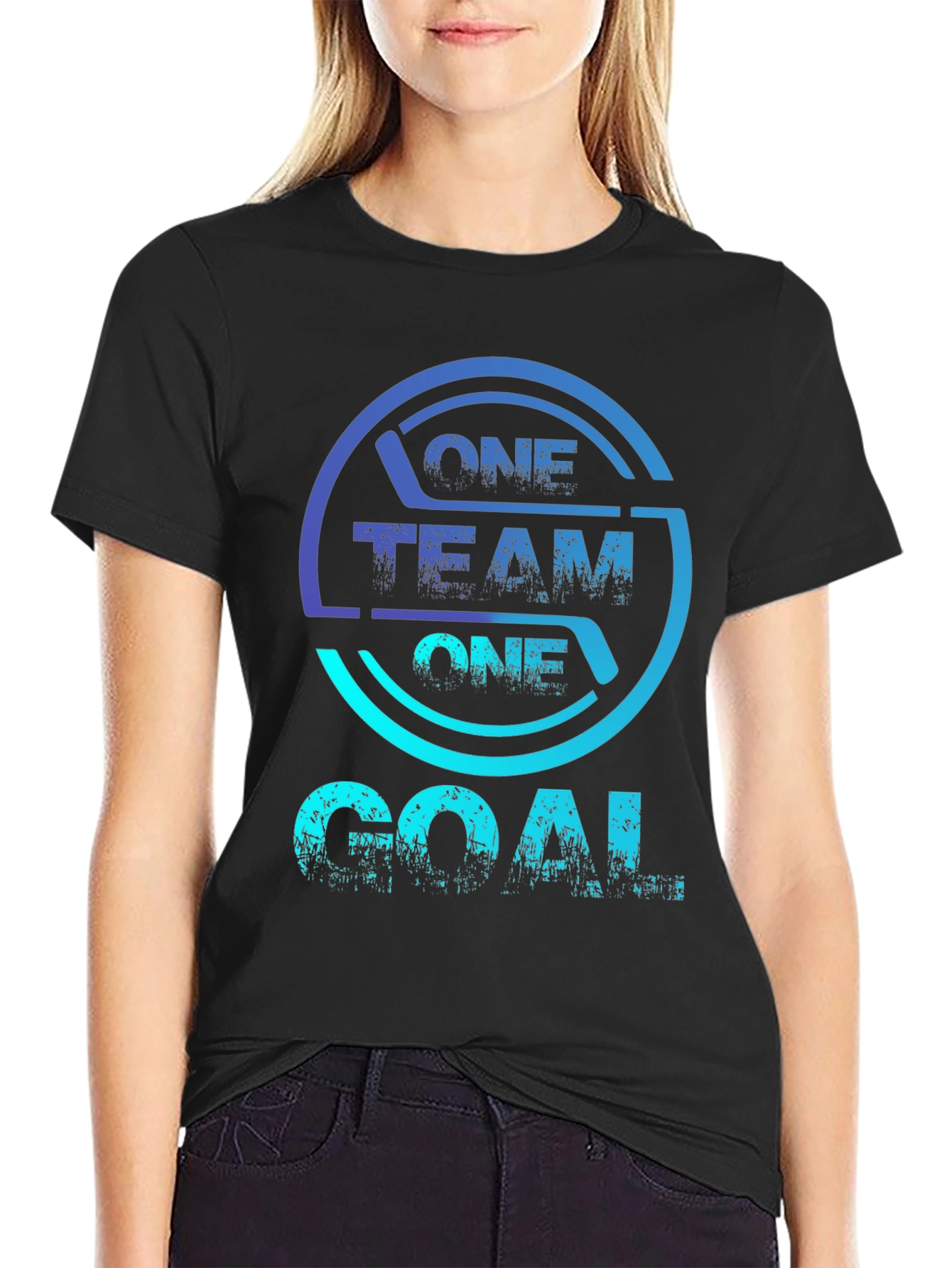One Team One Goal Graphic T-Shirt