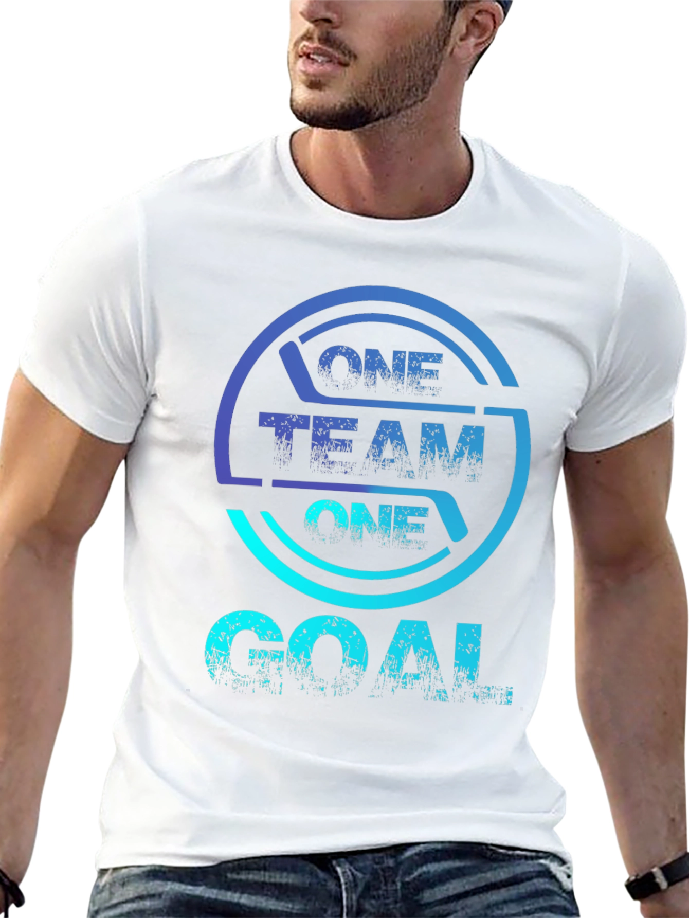 One Team One Goal Graphic T-Shirt