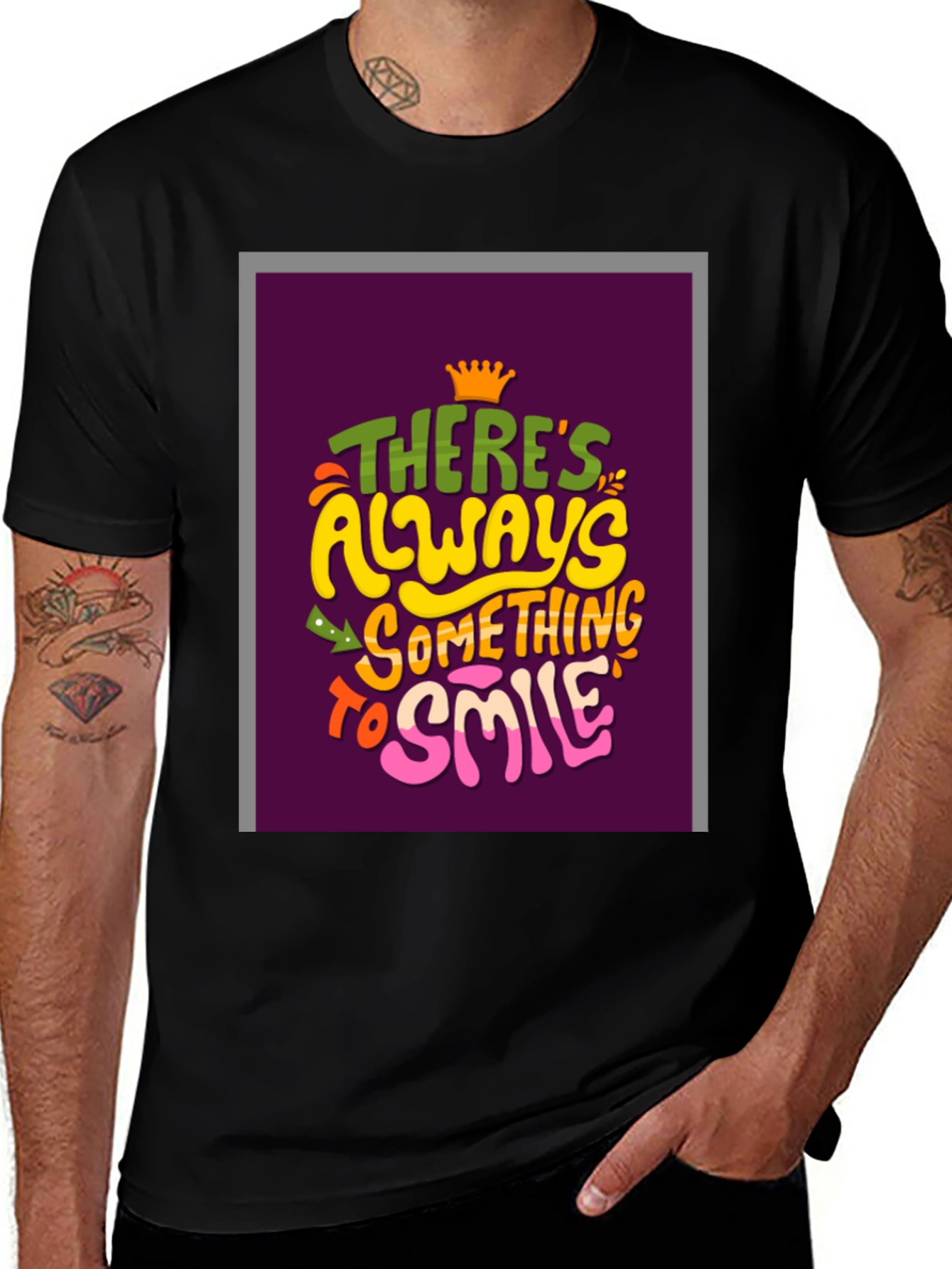 Theres Always Something To Smile Graphic Tee