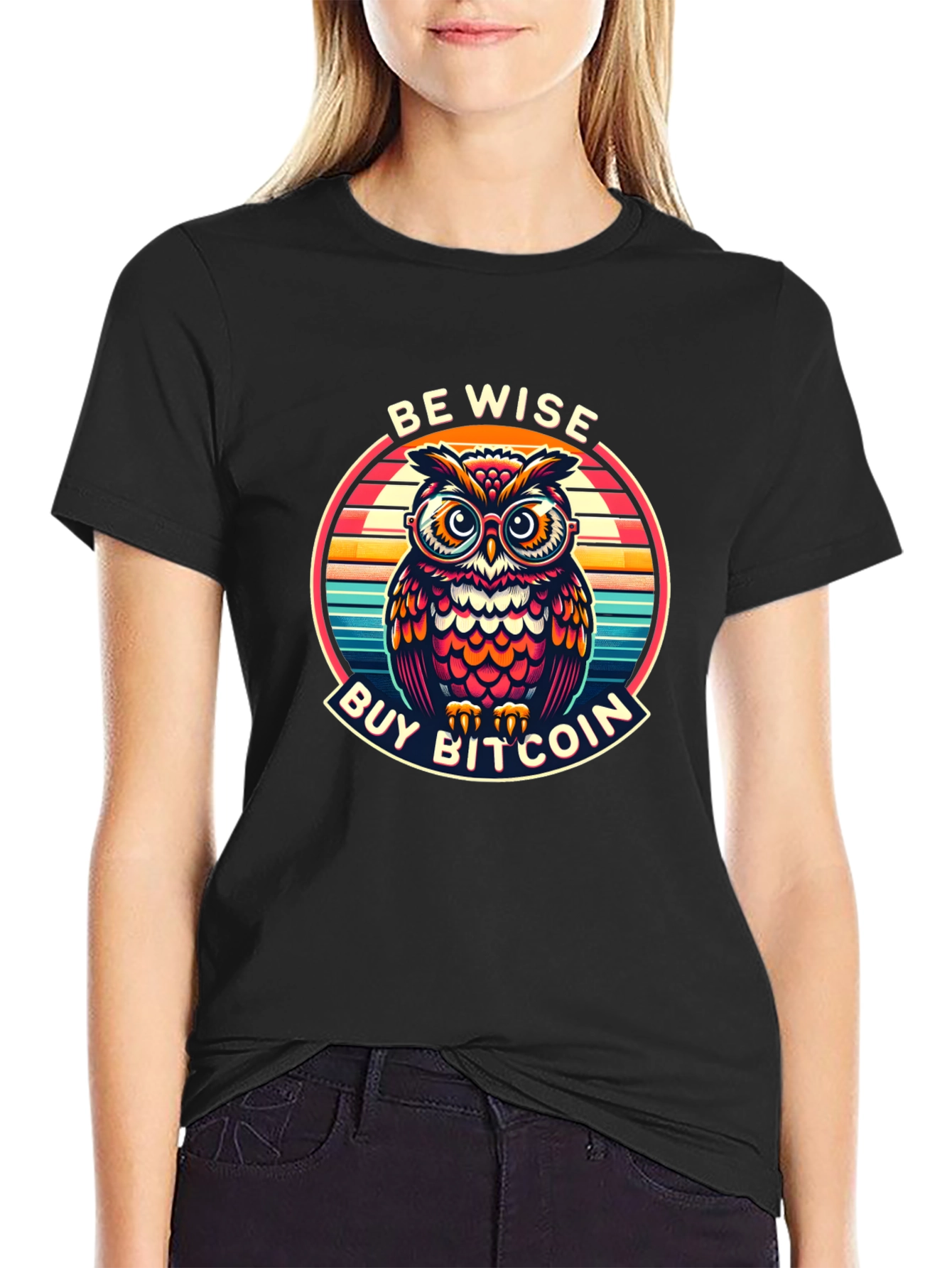 Be Wise Buy Bitcoin Owl T-Shirt