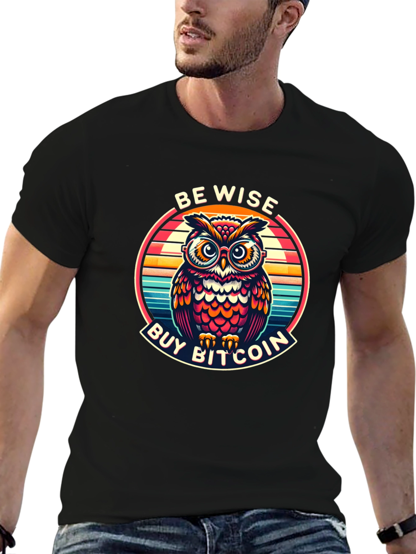 Be Wise Buy Bitcoin Owl T-Shirt
