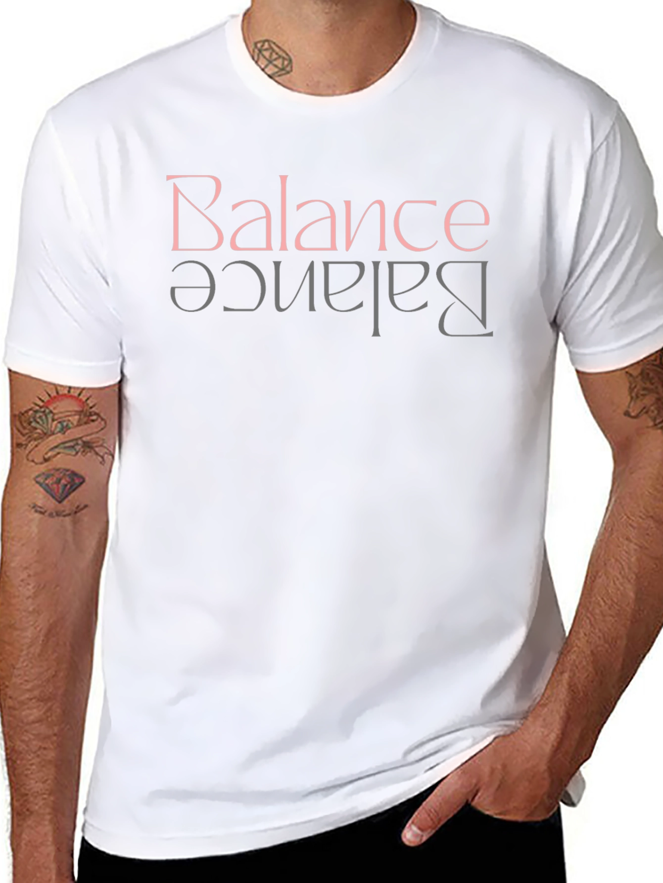 Balance Graphic Tee - Modern Streetwear Style