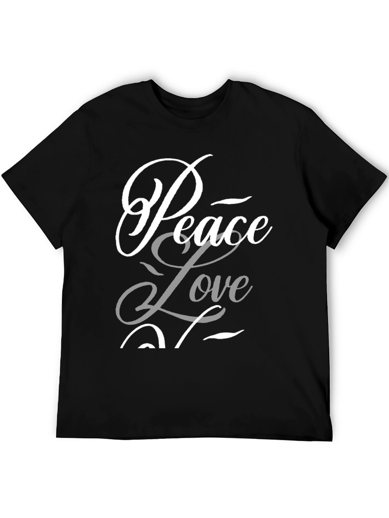 Peace Love T-Shirt - Stylish Graphic Tee