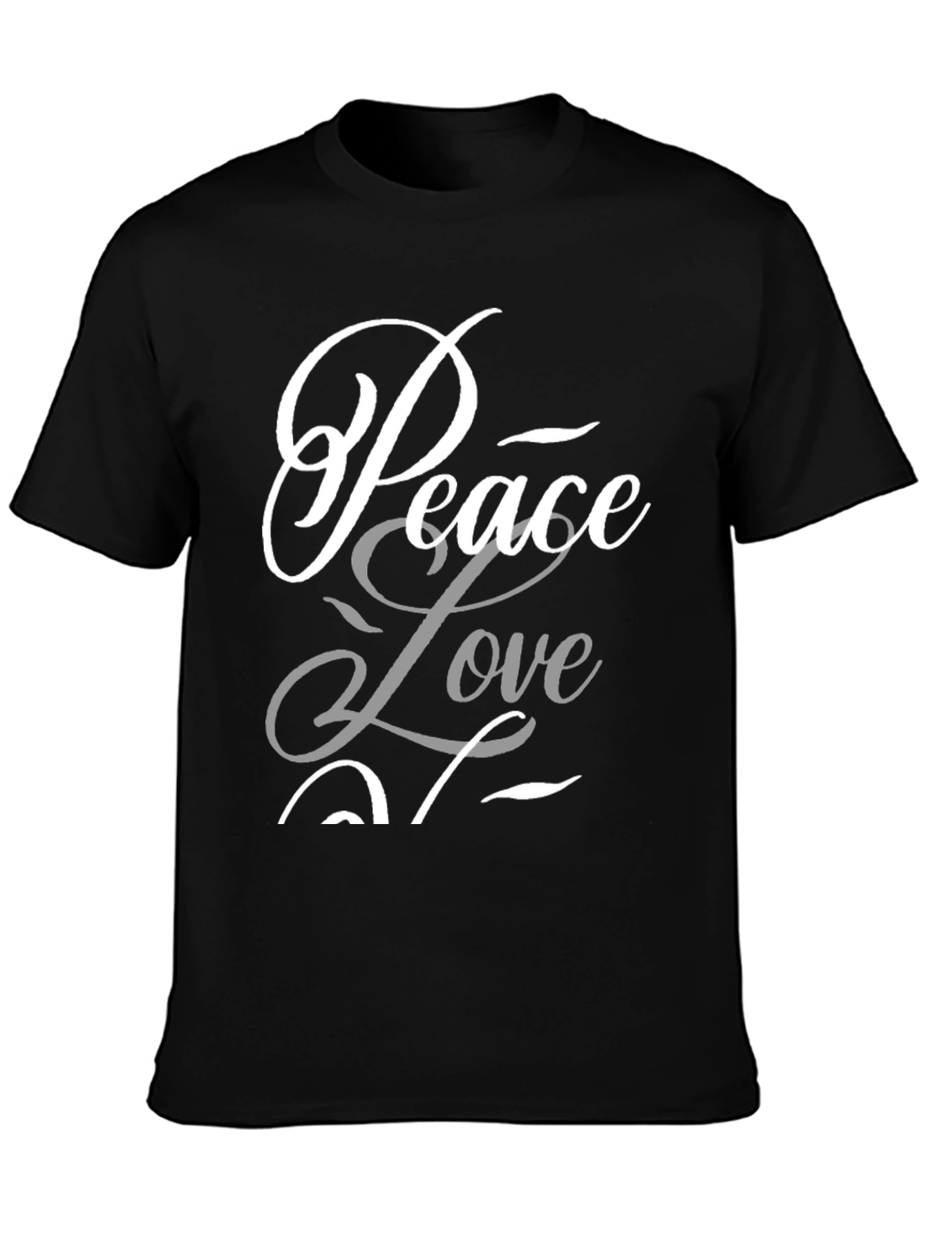 Peace Love T-Shirt - Stylish Graphic Tee