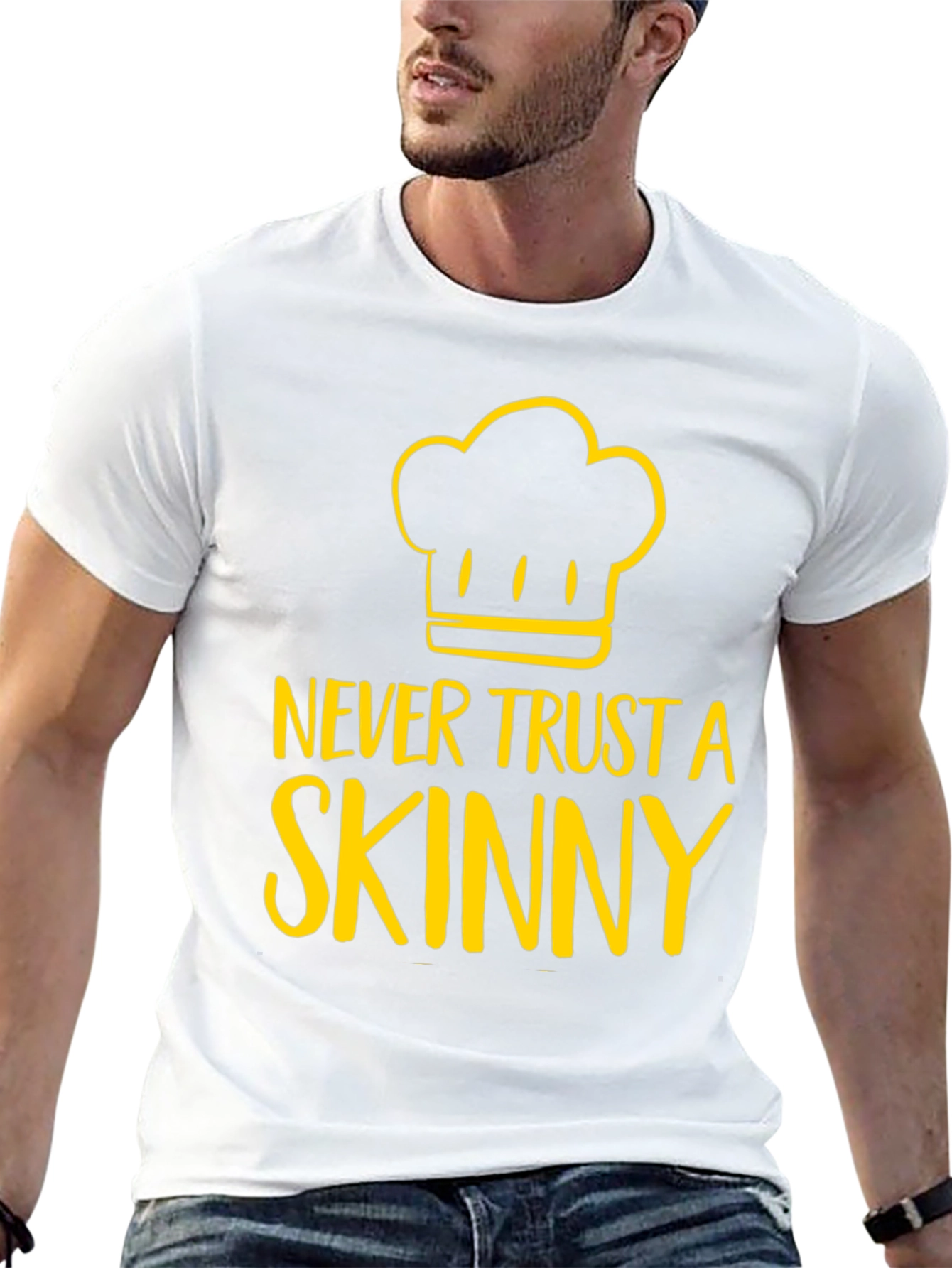 Never Trust A Skinny Chef Graphic Tee