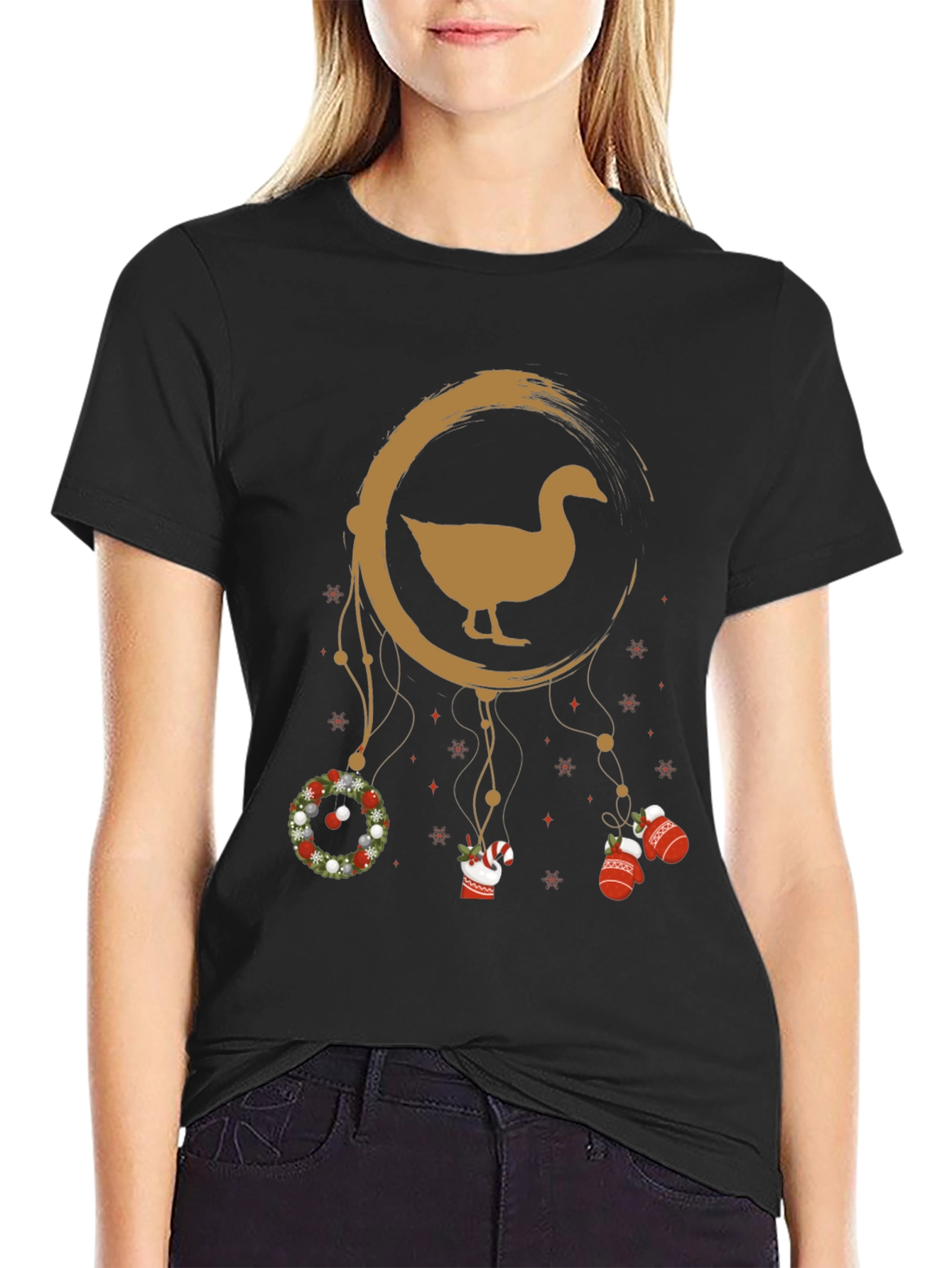 Holiday Goose Dreamcatcher Graphic Tee