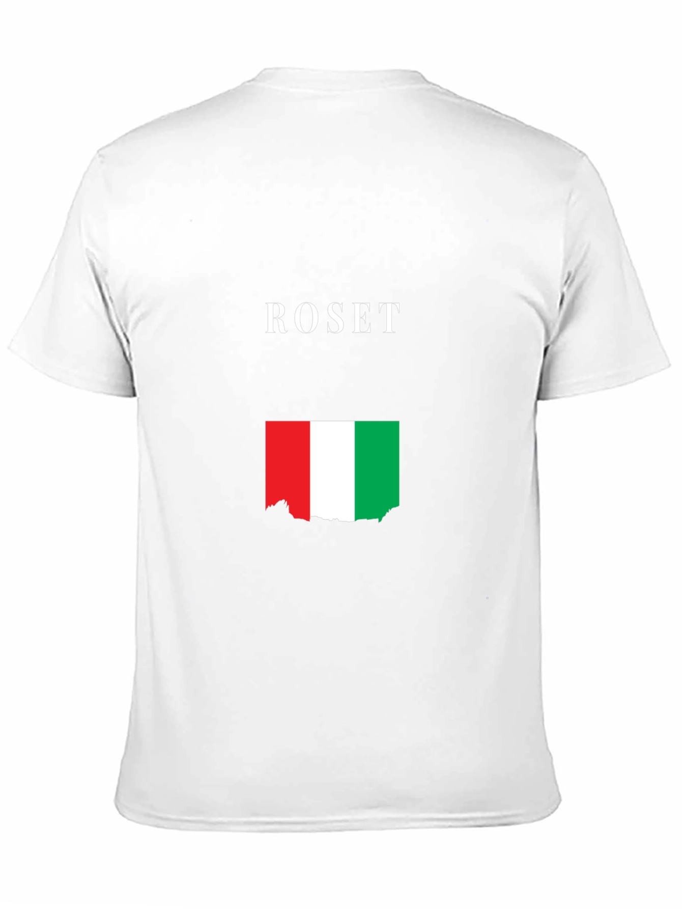 ROSET Italy Flag Graphic Tee - Black Cotton Blend
