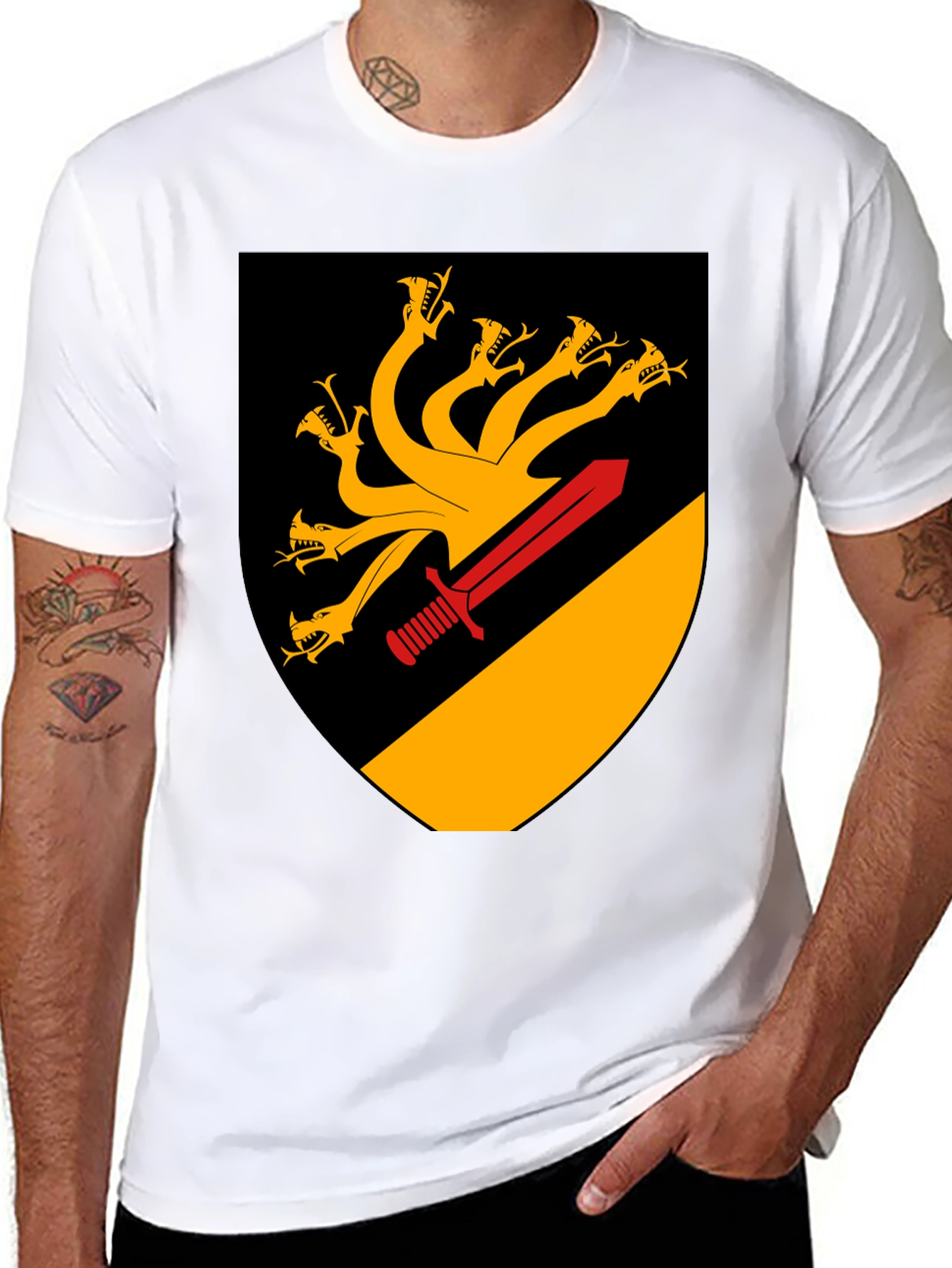 Hydra Crest Graphic Tee - Mens Black Shirt