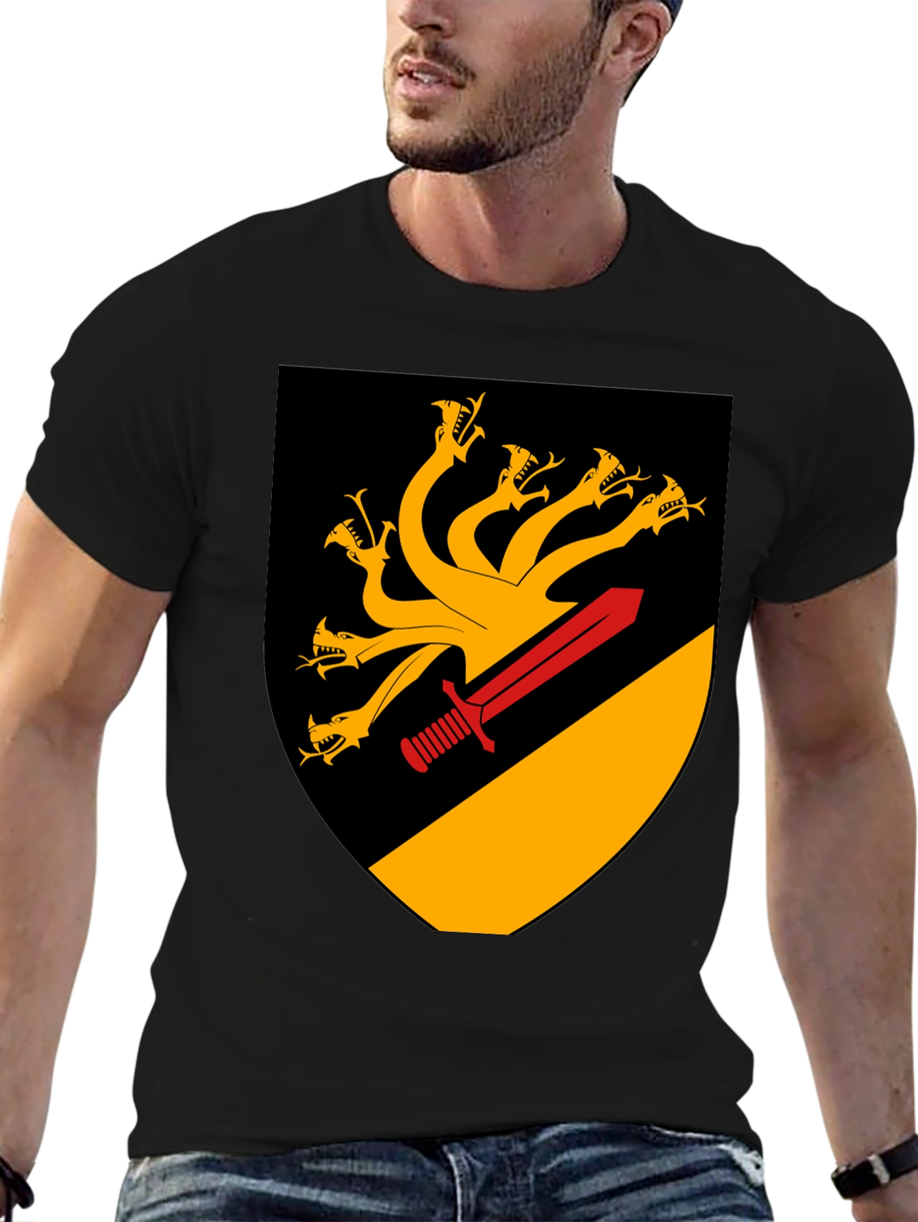 Hydra Crest Graphic Tee - Mens Black Shirt