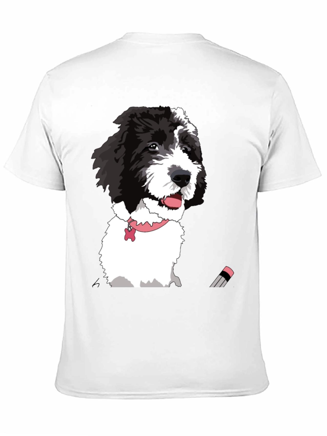 Dog Portrait Graphic Tee - Unisex Black T-Shirt