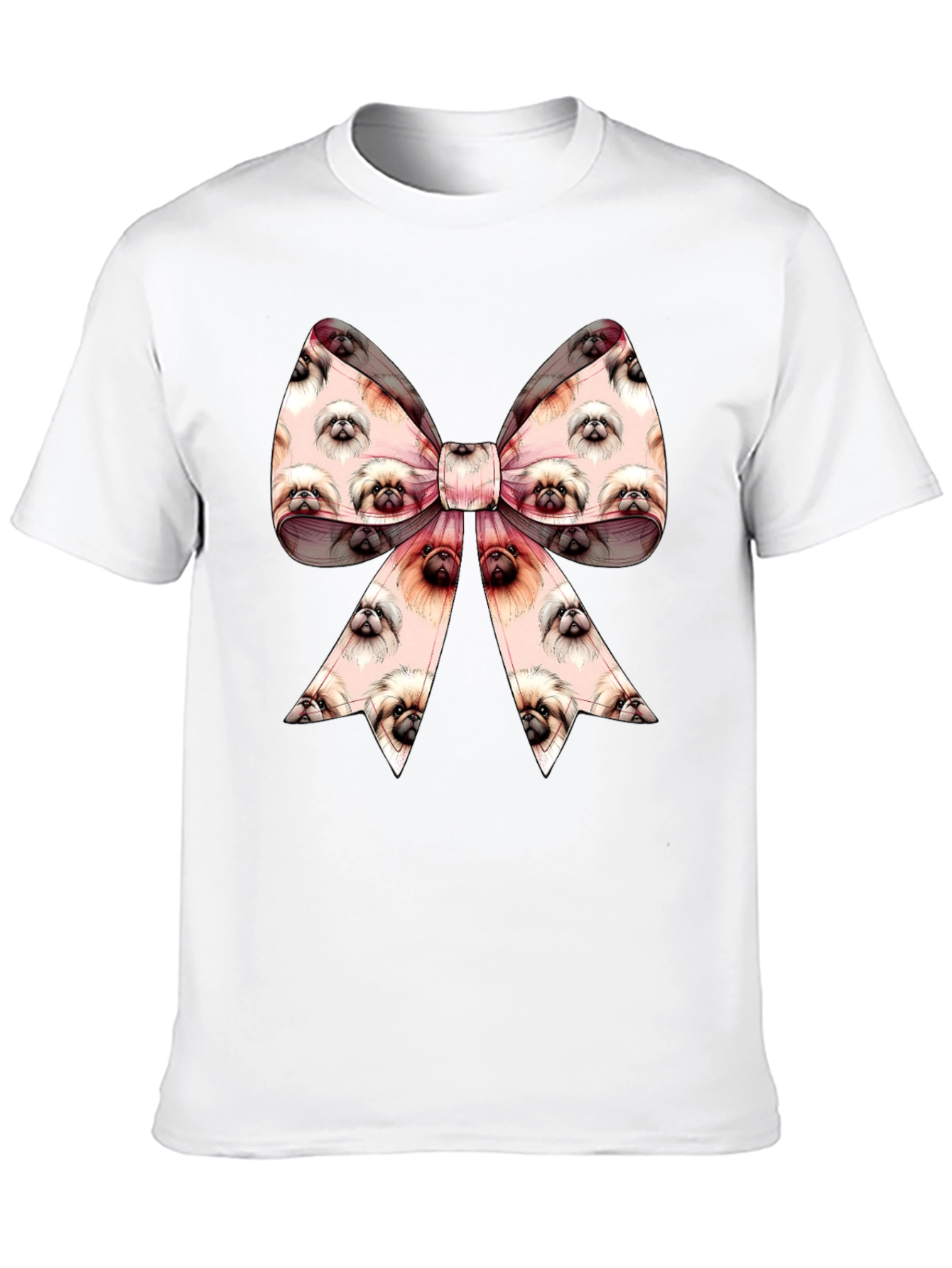 Pekingese Dog Bow T-Shirt - Cute Dog Lover Gift