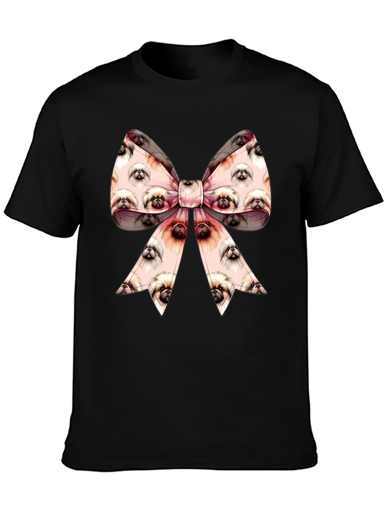Pekingese Dog Bow T-Shirt - Cute Dog Lover Gift