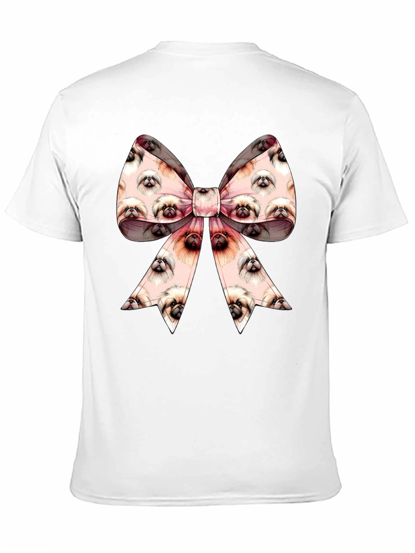 Pekingese Dog Bow T-Shirt - Cute Dog Lover Gift