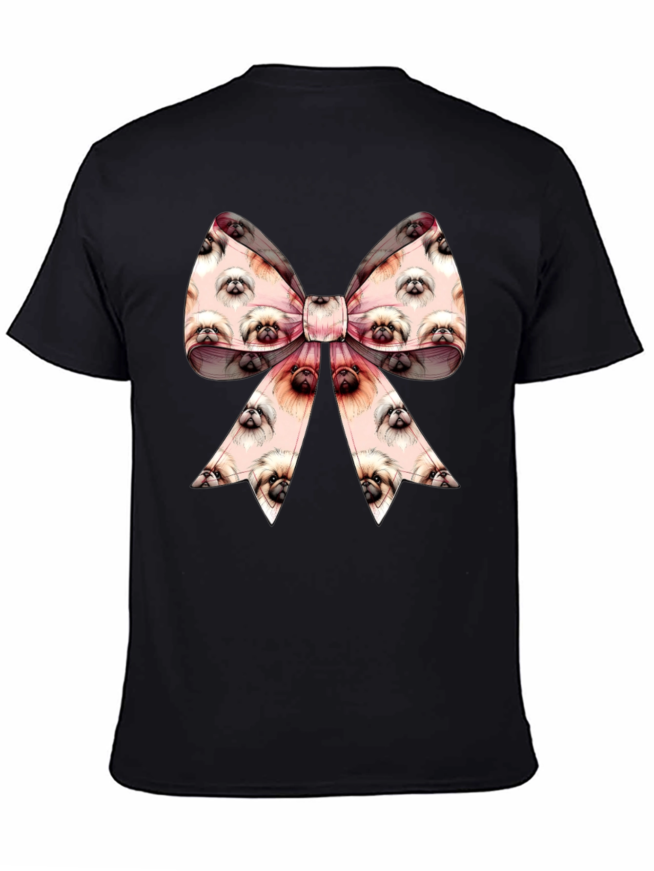 Pekingese Dog Bow T-Shirt - Cute Dog Lover Gift