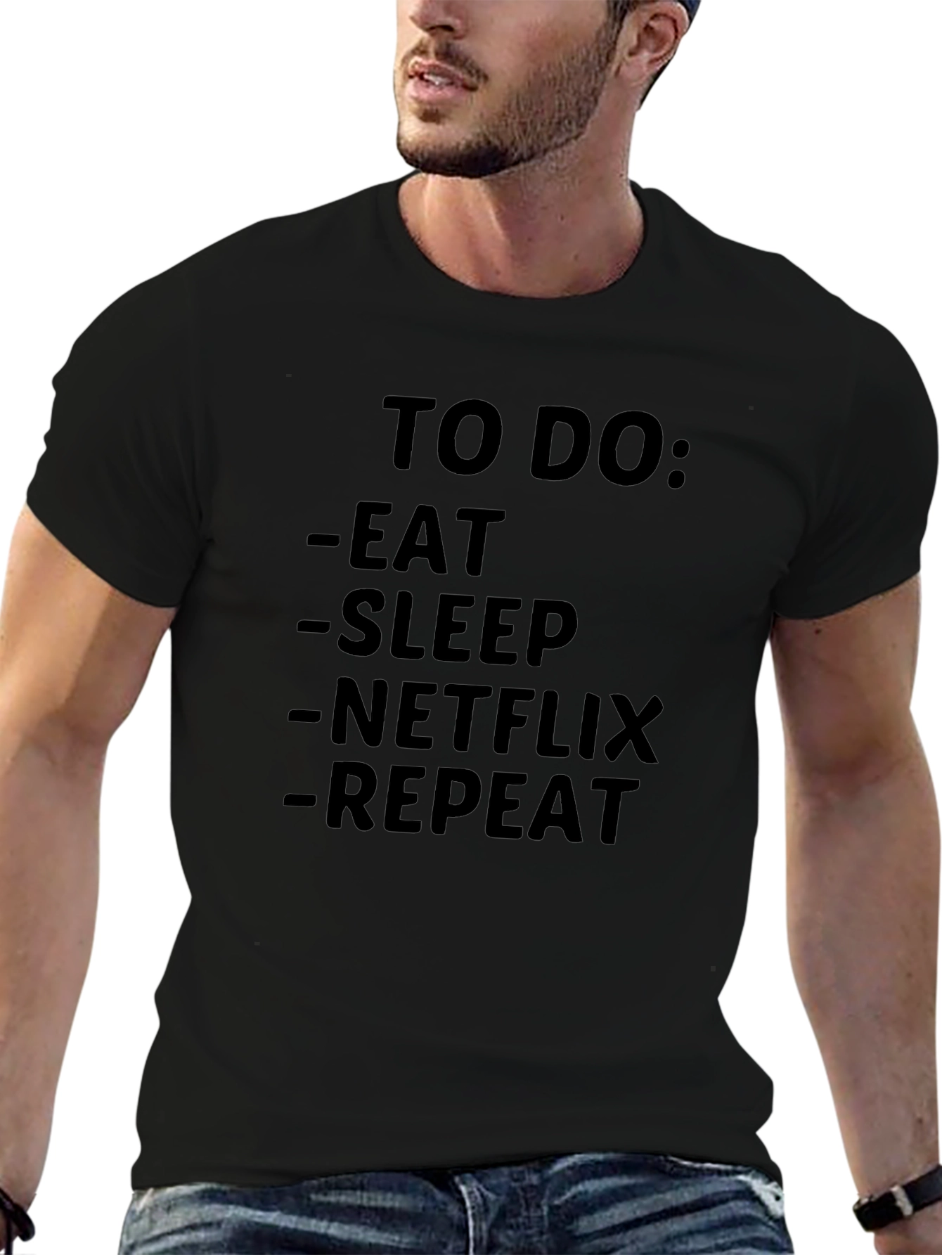 To Do: Eat Sleep Netflix Repeat T-Shirt