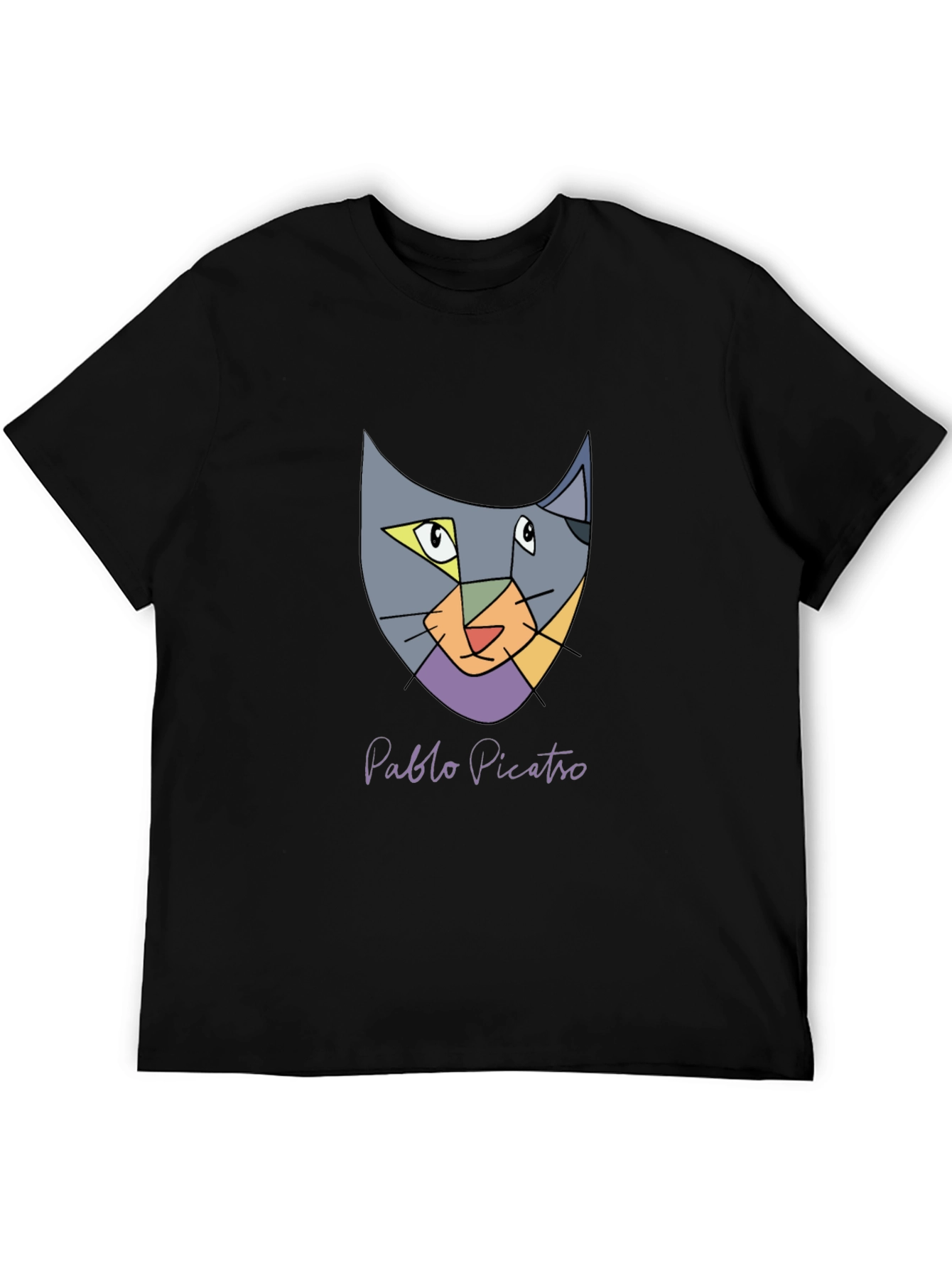 Abstract Cat T-Shirt - Pablo Picatro Design Soft Cotton