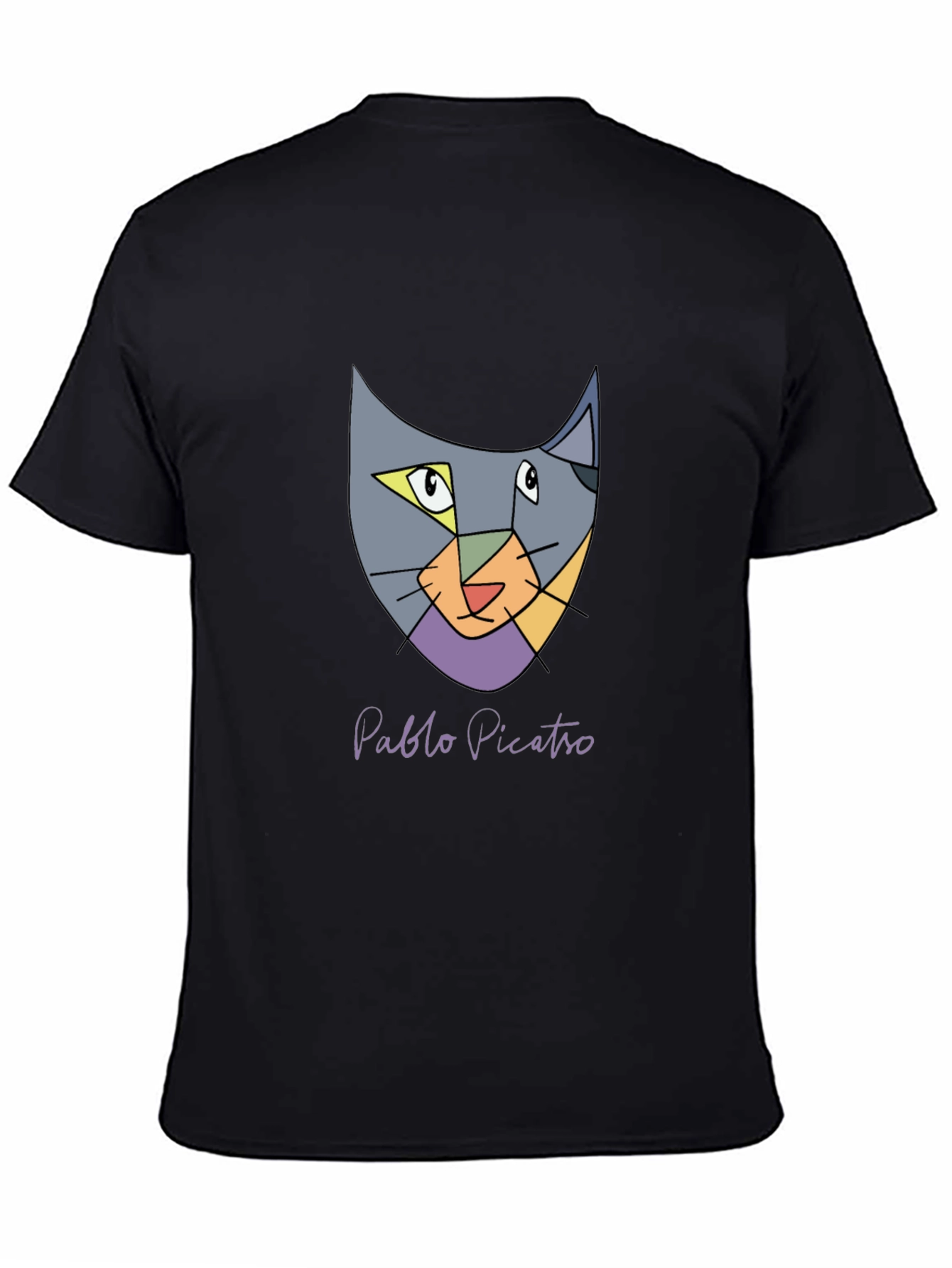 Abstract Cat T-Shirt - Pablo Picatro Design Soft Cotton