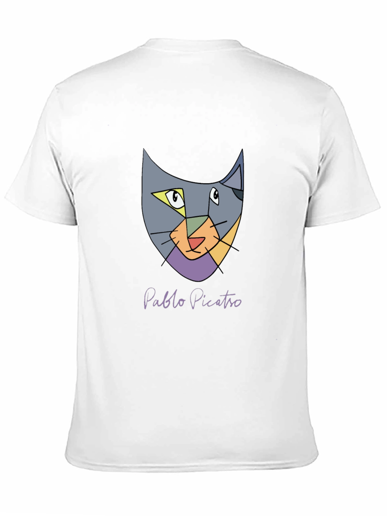 Abstract Cat T-Shirt - Pablo Picatro Design Soft Cotton