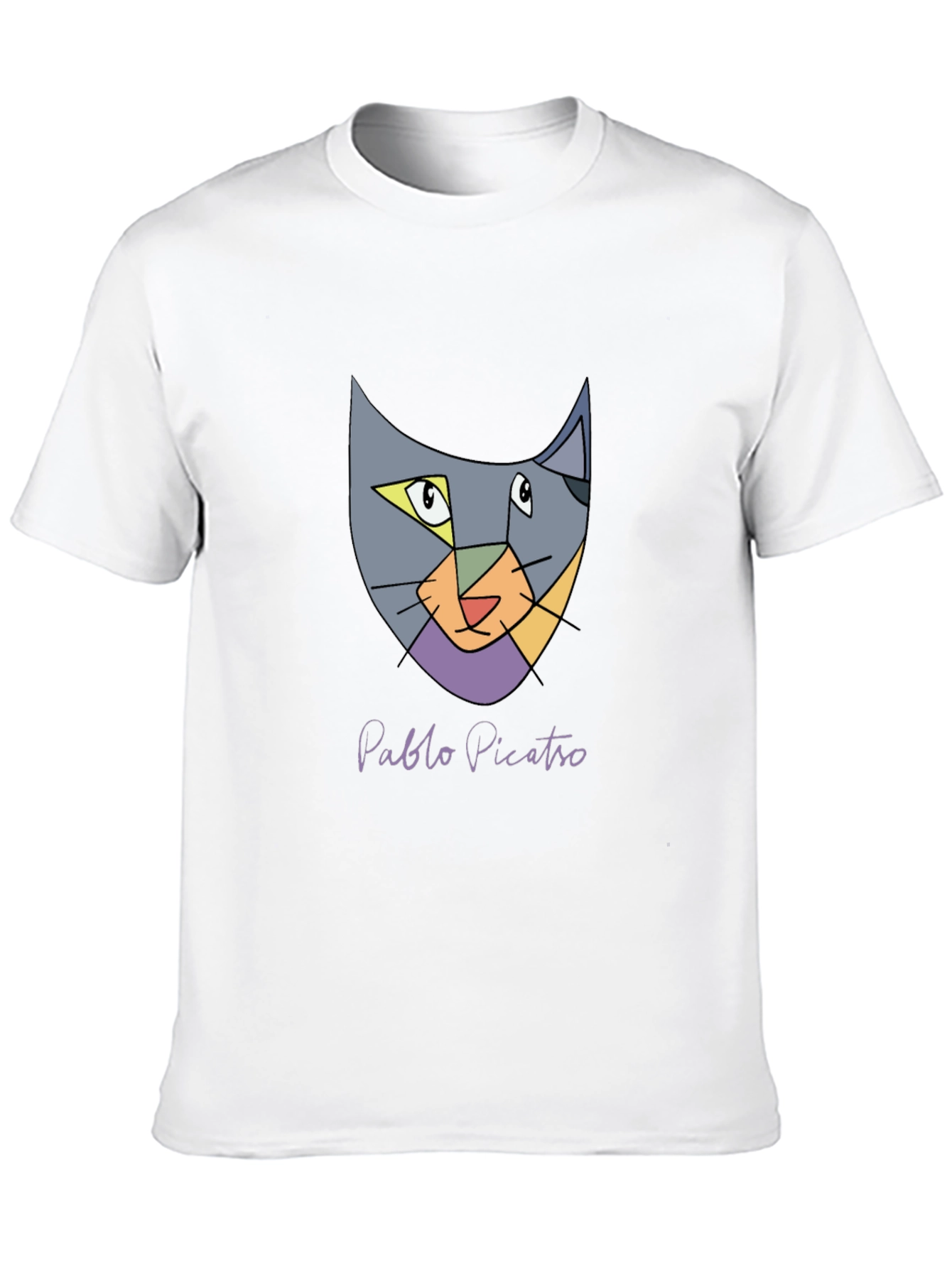 Abstract Cat T-Shirt - Pablo Picatro Design Soft Cotton
