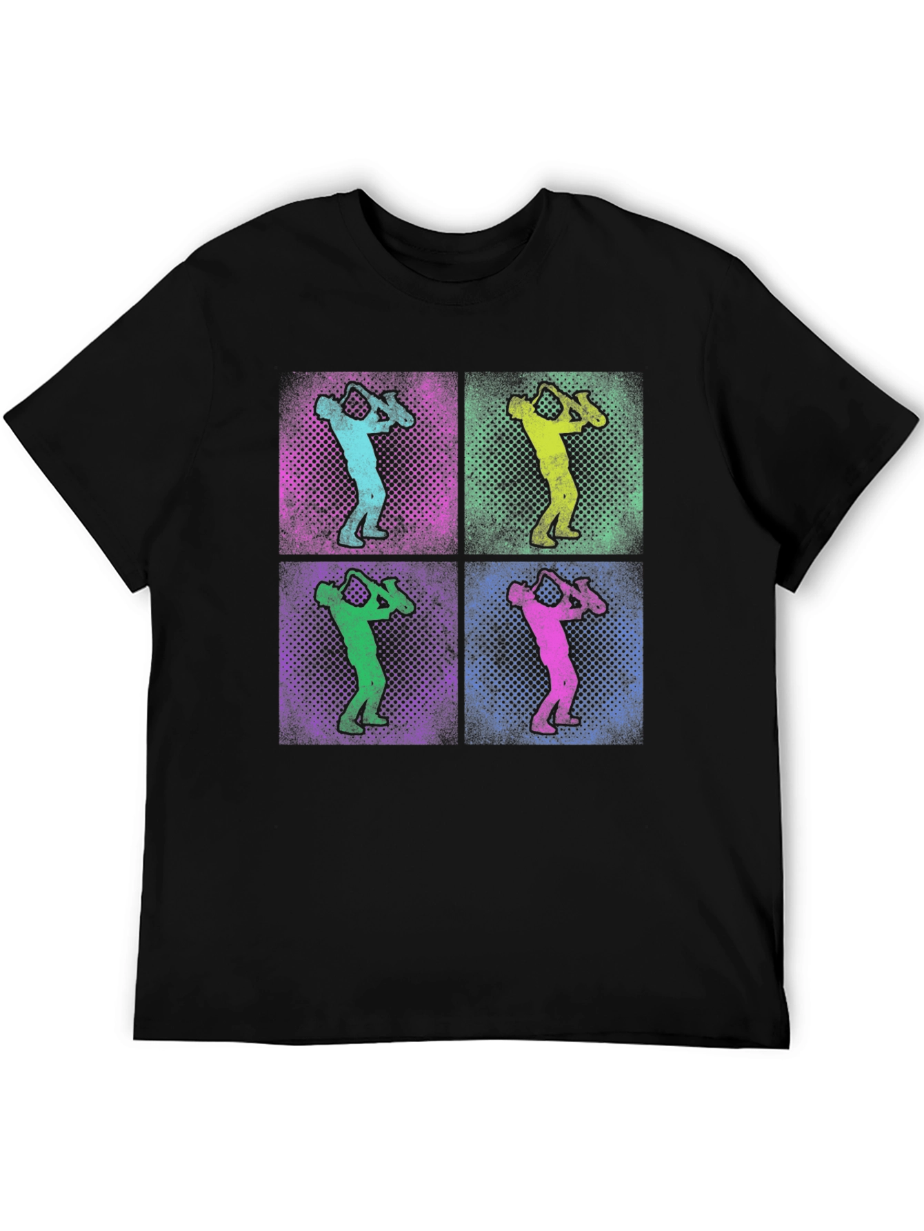 Saxophone Pop Art Graphic T-Shirt