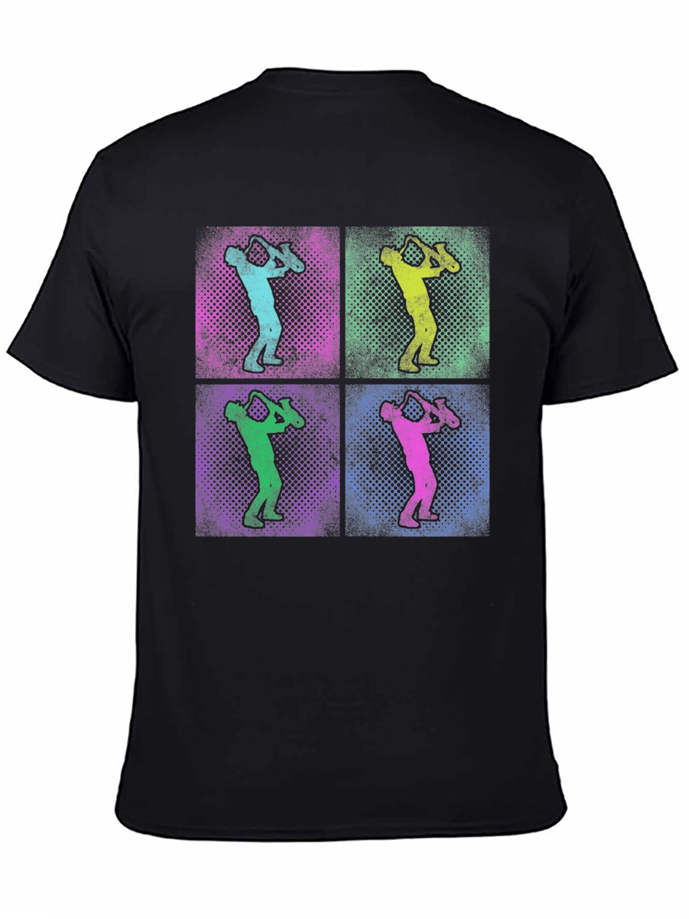 Saxophone Pop Art Graphic T-Shirt