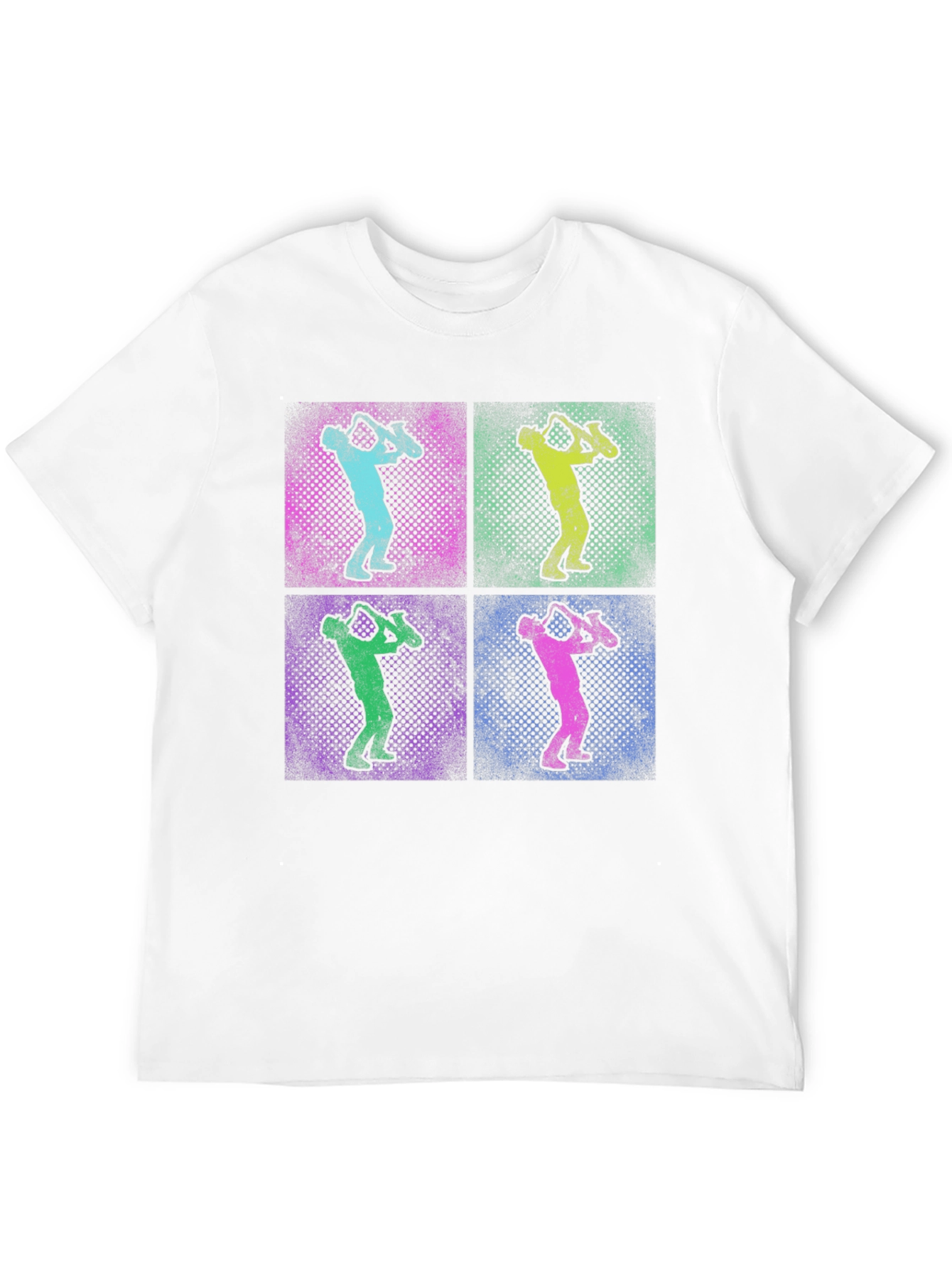 Saxophone Pop Art Graphic T-Shirt