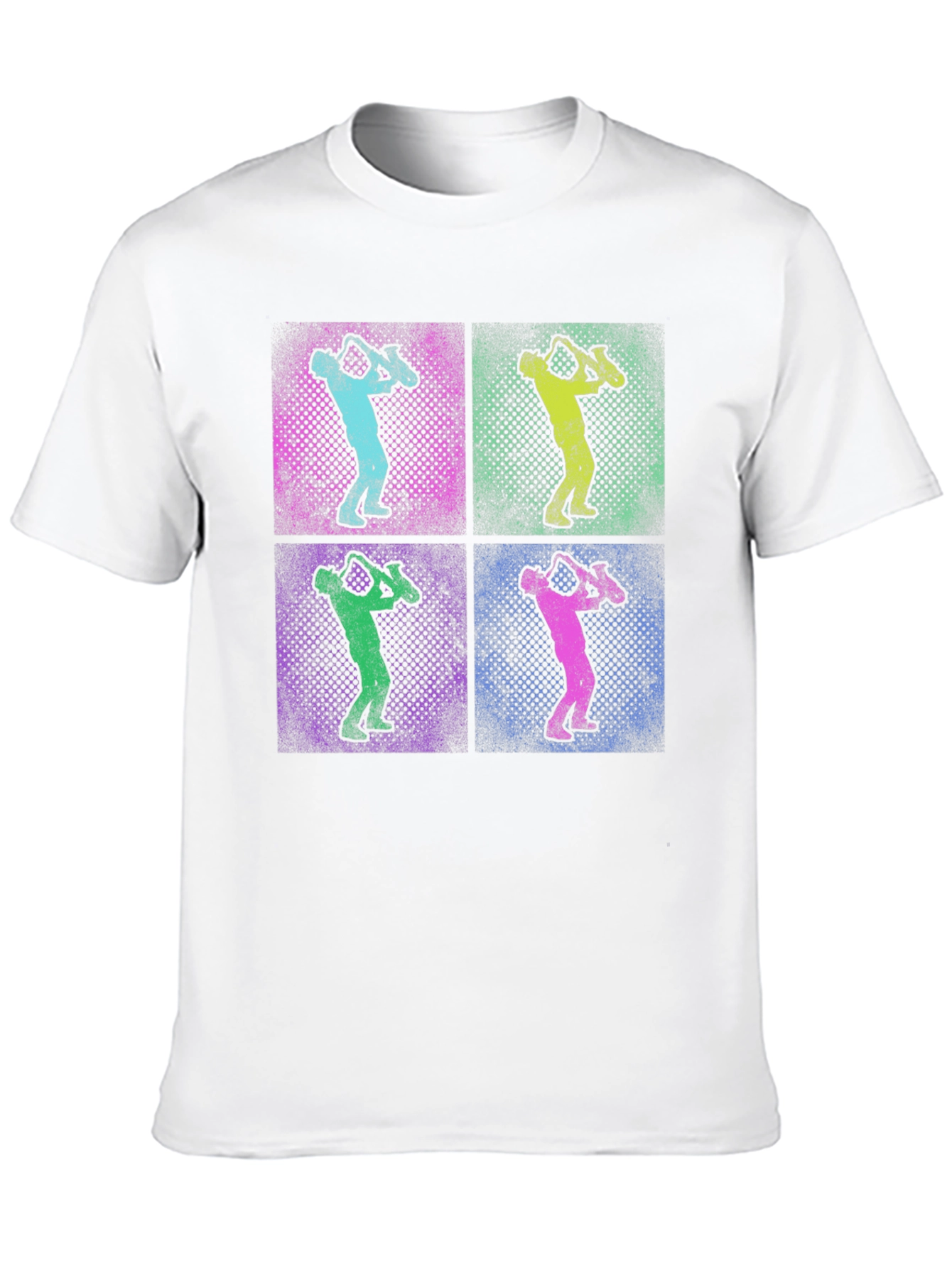 Saxophone Pop Art Graphic T-Shirt