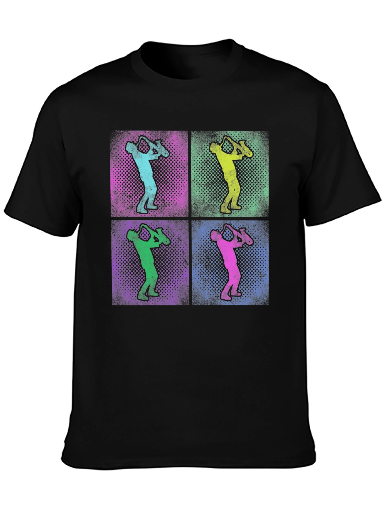 Saxophone Pop Art Graphic T-Shirt