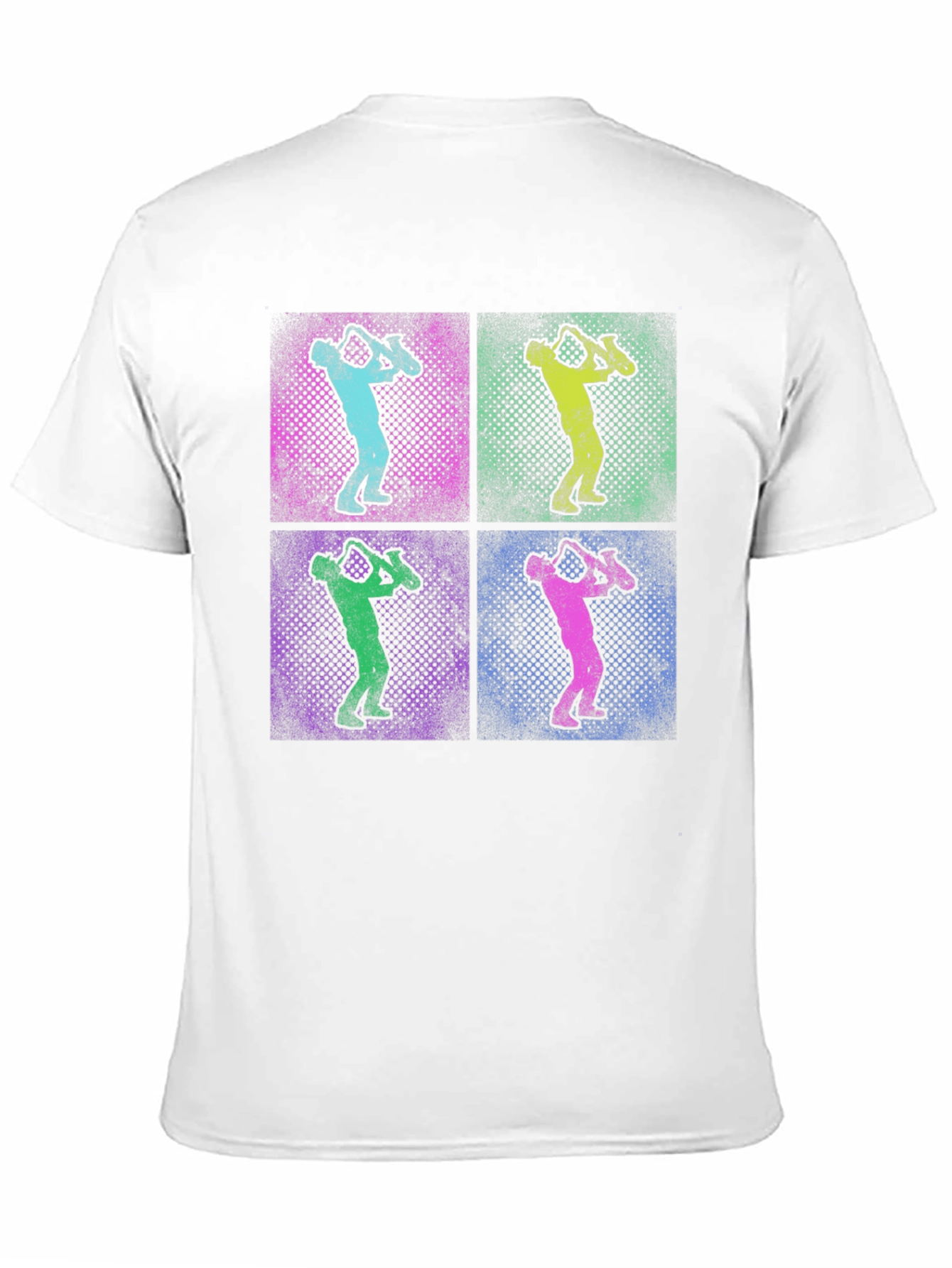 Saxophone Pop Art Graphic T-Shirt