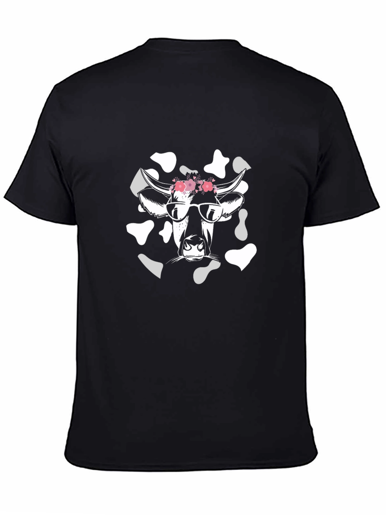 Cool Cow Graphic Tee - Unisex Black T-Shirt