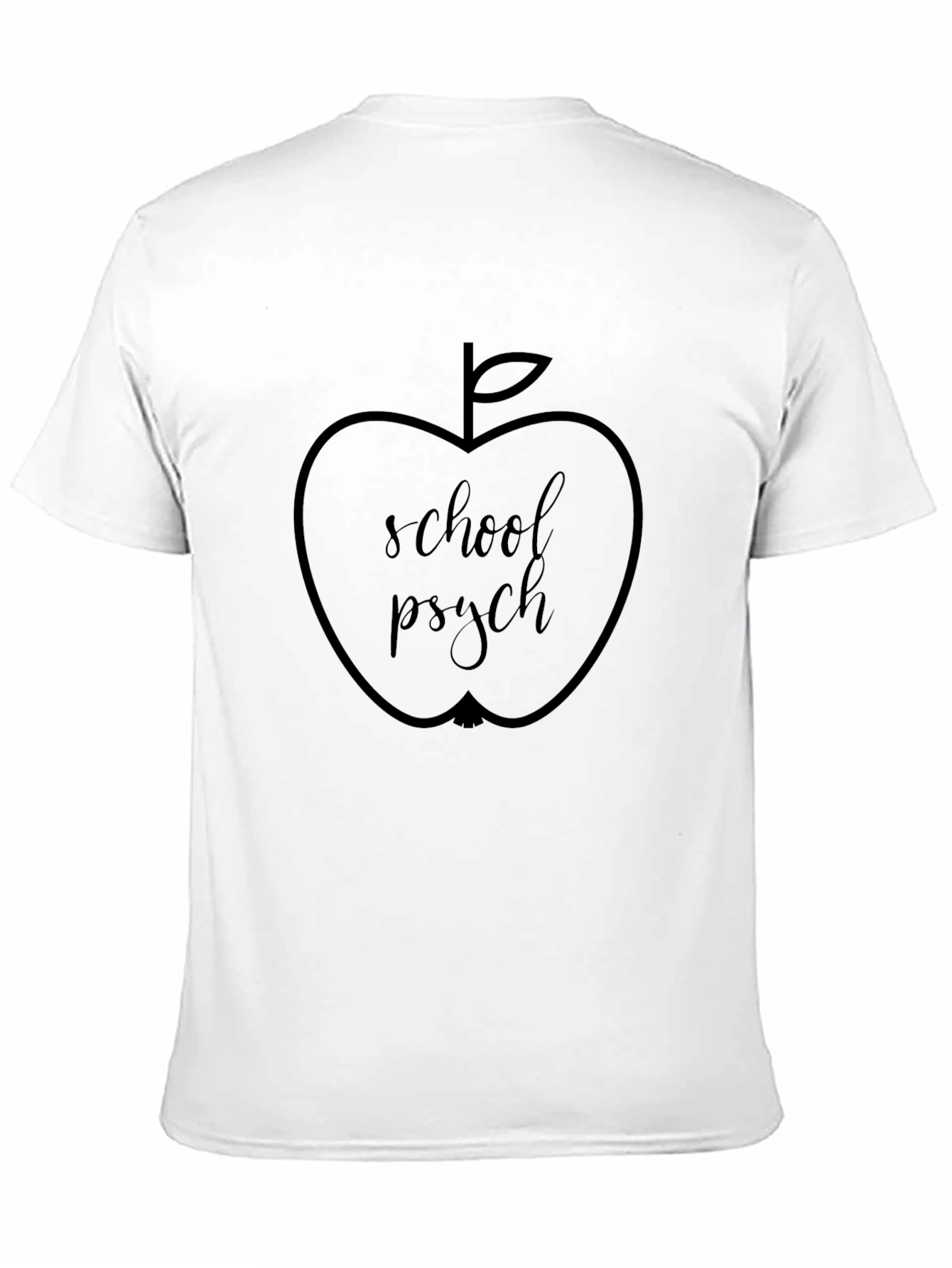 School Psych Apple T-Shirt - Black