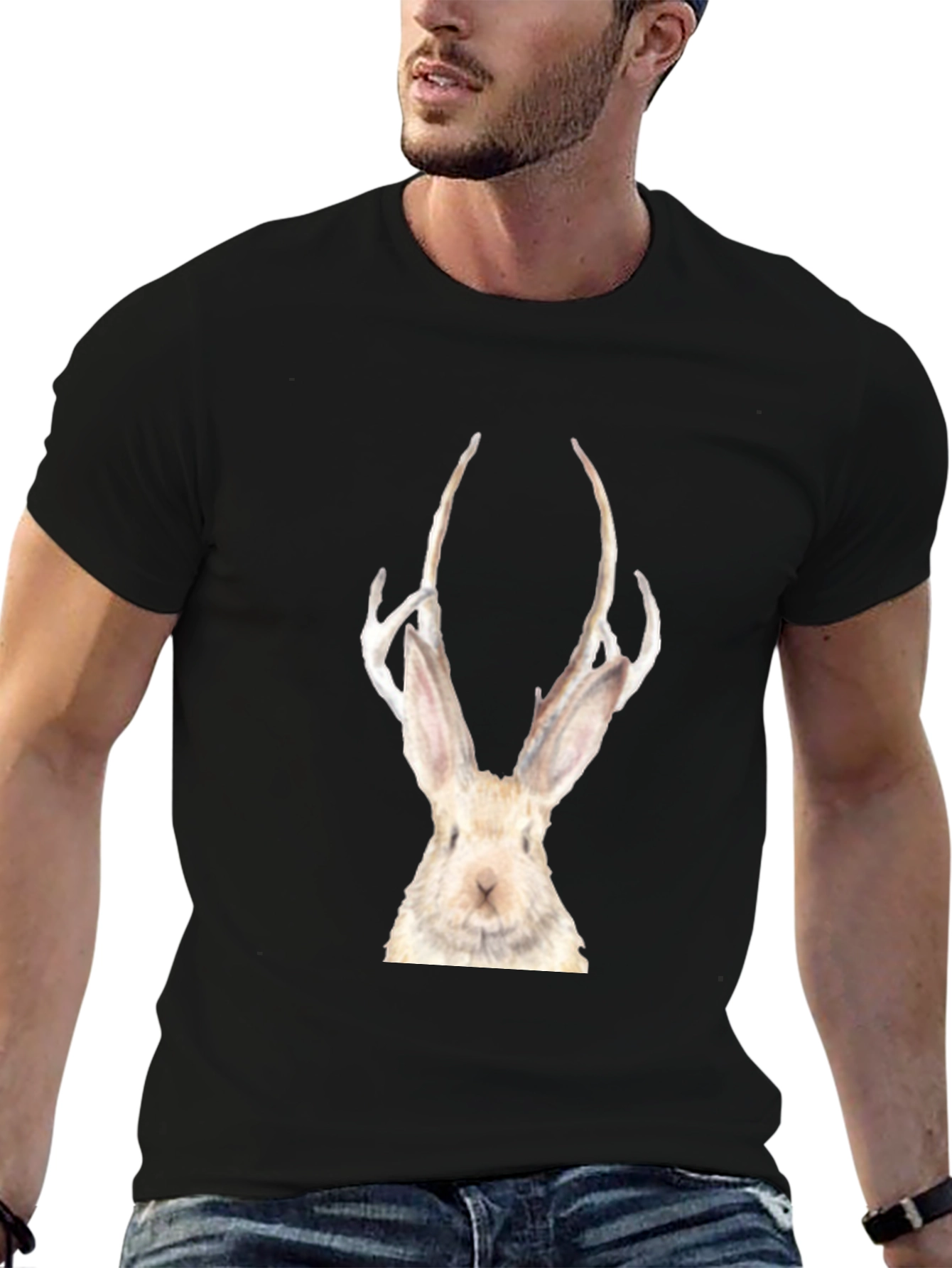 Rabbit Antler Graphic T-Shirt