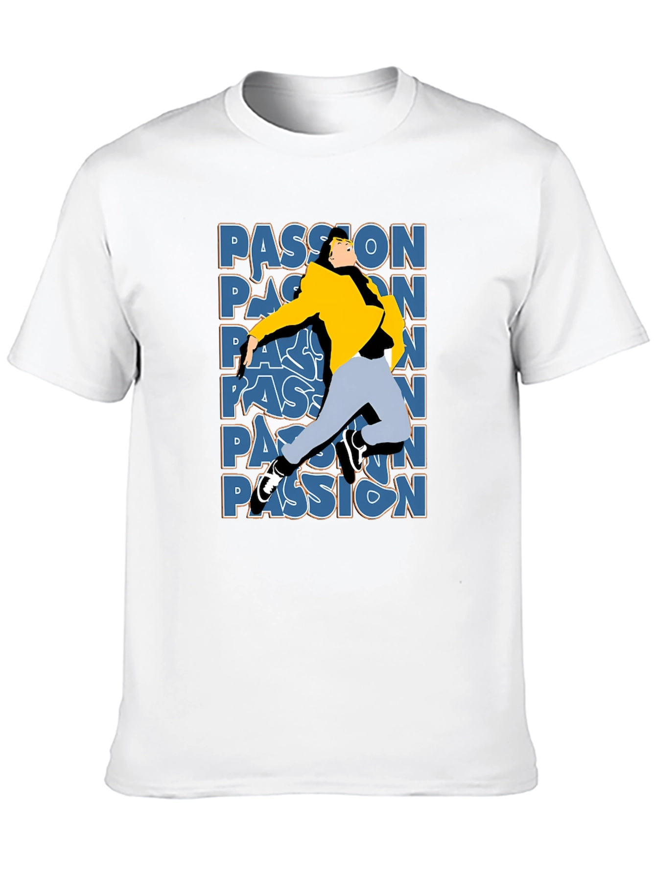 Passion Graphic T-Shirt - Stylish Black Tee