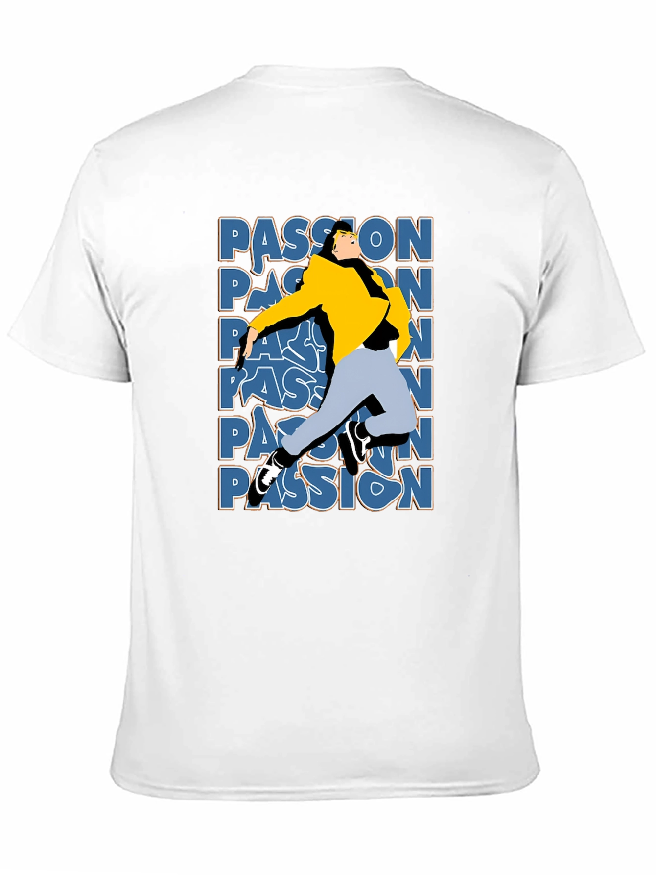 Passion Graphic T-Shirt - Stylish Black Tee
